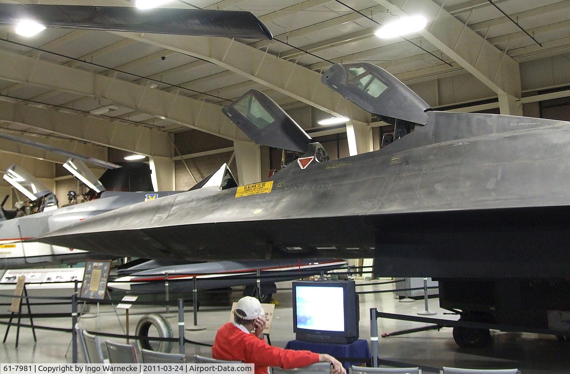 61-7981, Lockheed SR-71C Blackbird C/N 2000, Lockheed SR-71C Blackbird at the Hill Aerospace Museum, Roy UT