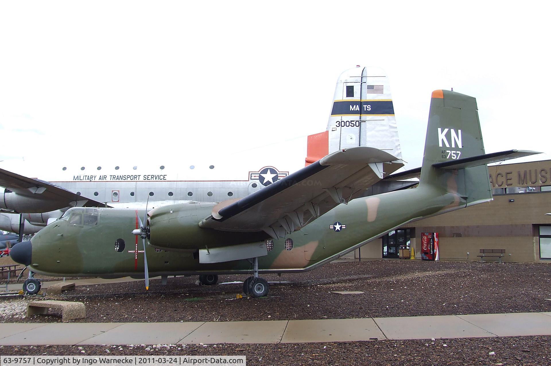 63-9757, 1963 De Havilland Canada C-7B Caribou C/N 220, De Havilland Canada C-7B Caribou at the Hill Aerospace Museum, Roy UT