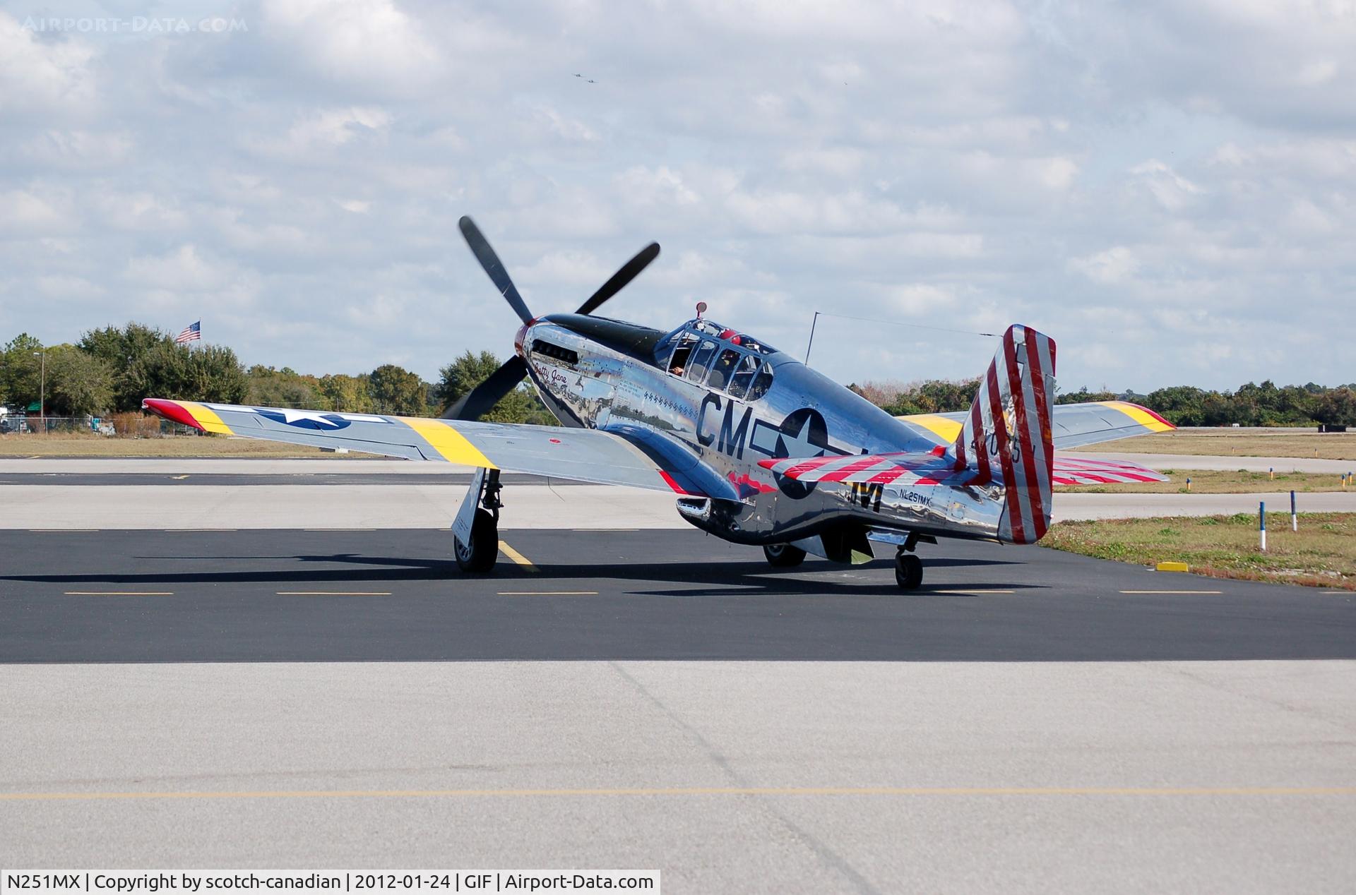 N251MX, 1943 North American P-51C-10 Mustang C/N 103-22730, 1943 North American P-51C N251MX at Gilbert Airport, Winter Haven, FL