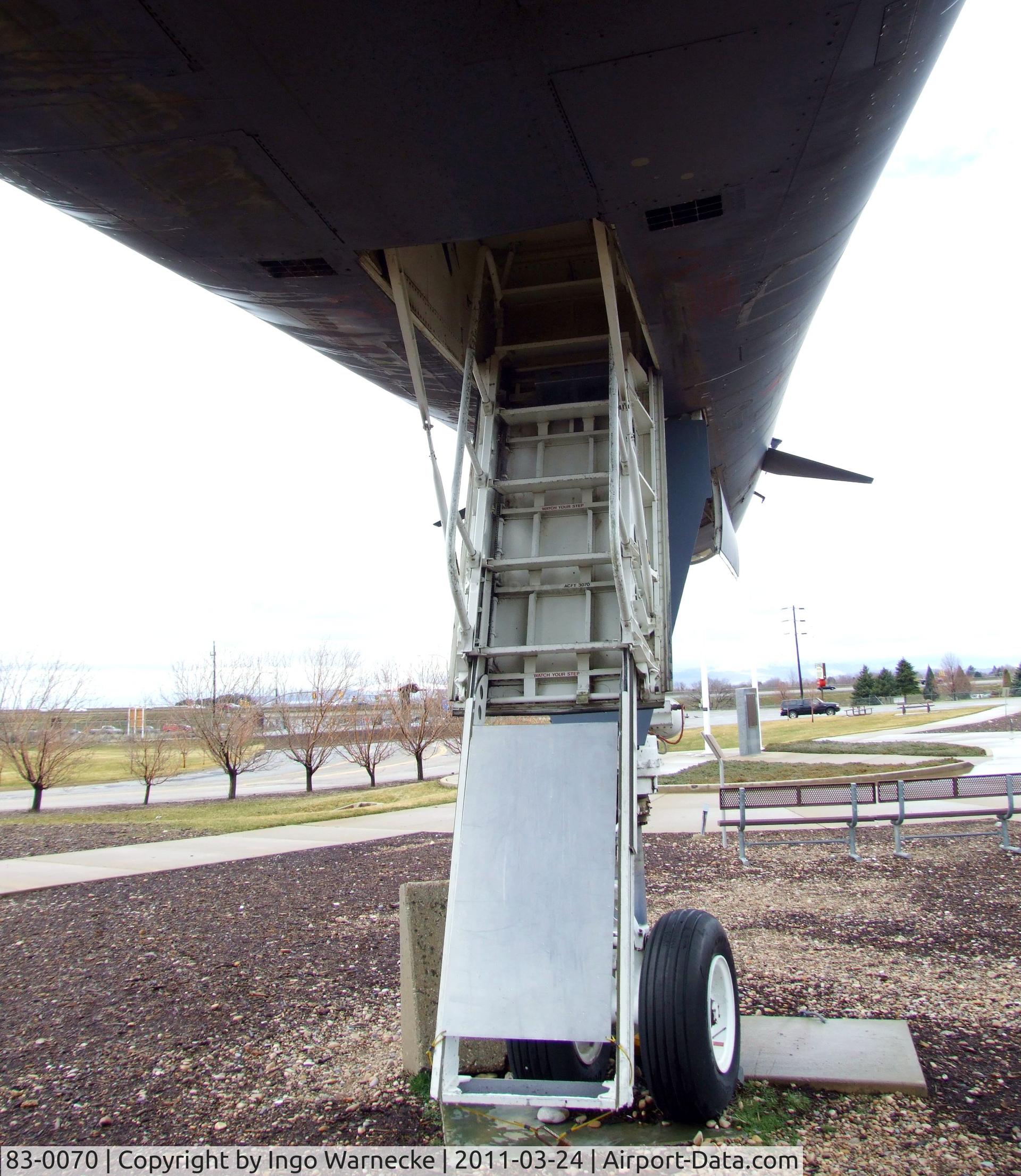 83-0070, 1983 Rockwell B-1B Lancer C/N 7, Rockwell B-1B Lancer at the Hill Aerospace Museum, Roy UT