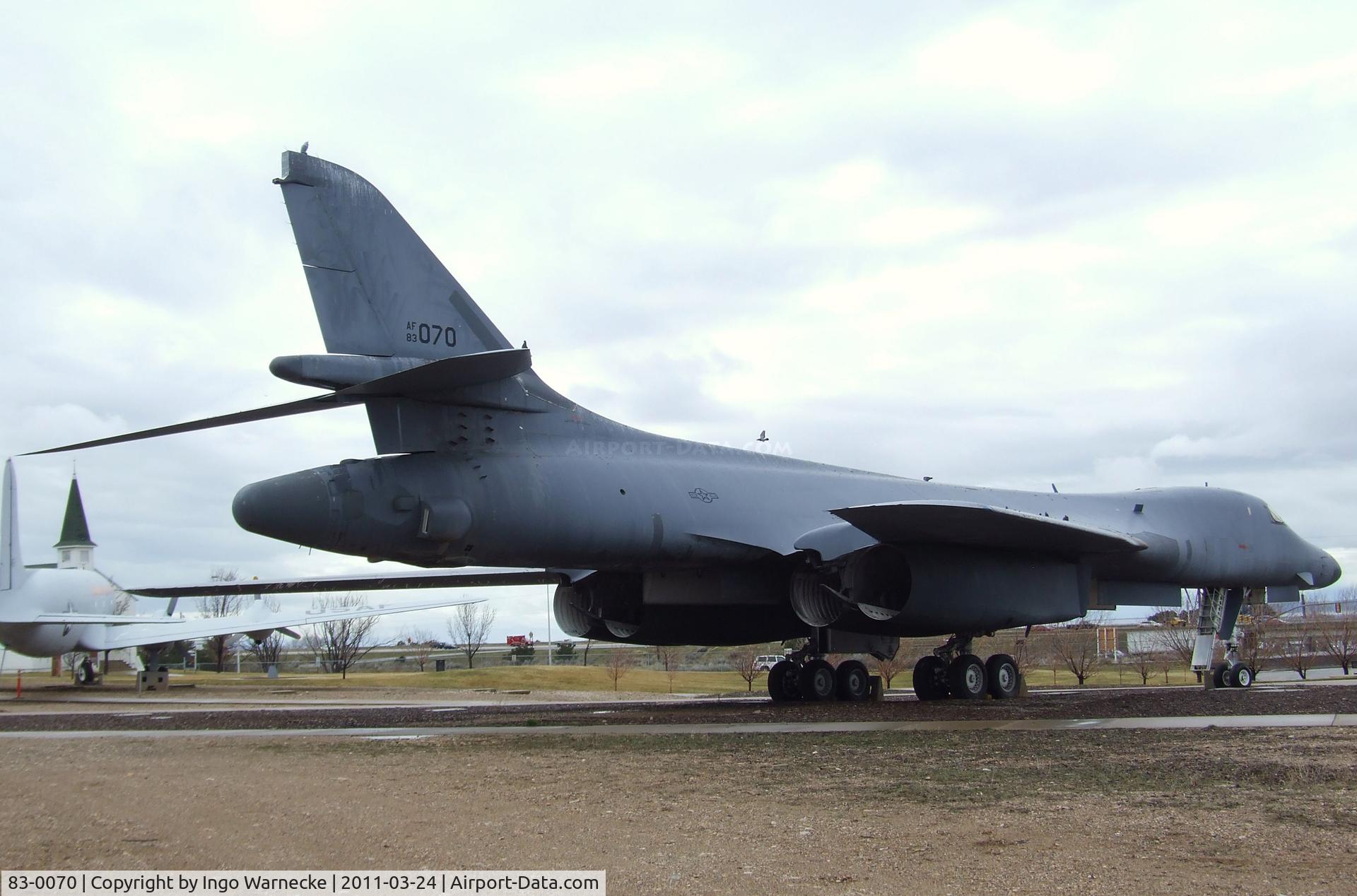 83-0070, 1983 Rockwell B-1B Lancer C/N 7, Rockwell B-1B Lancer at the Hill Aerospace Museum, Roy UT