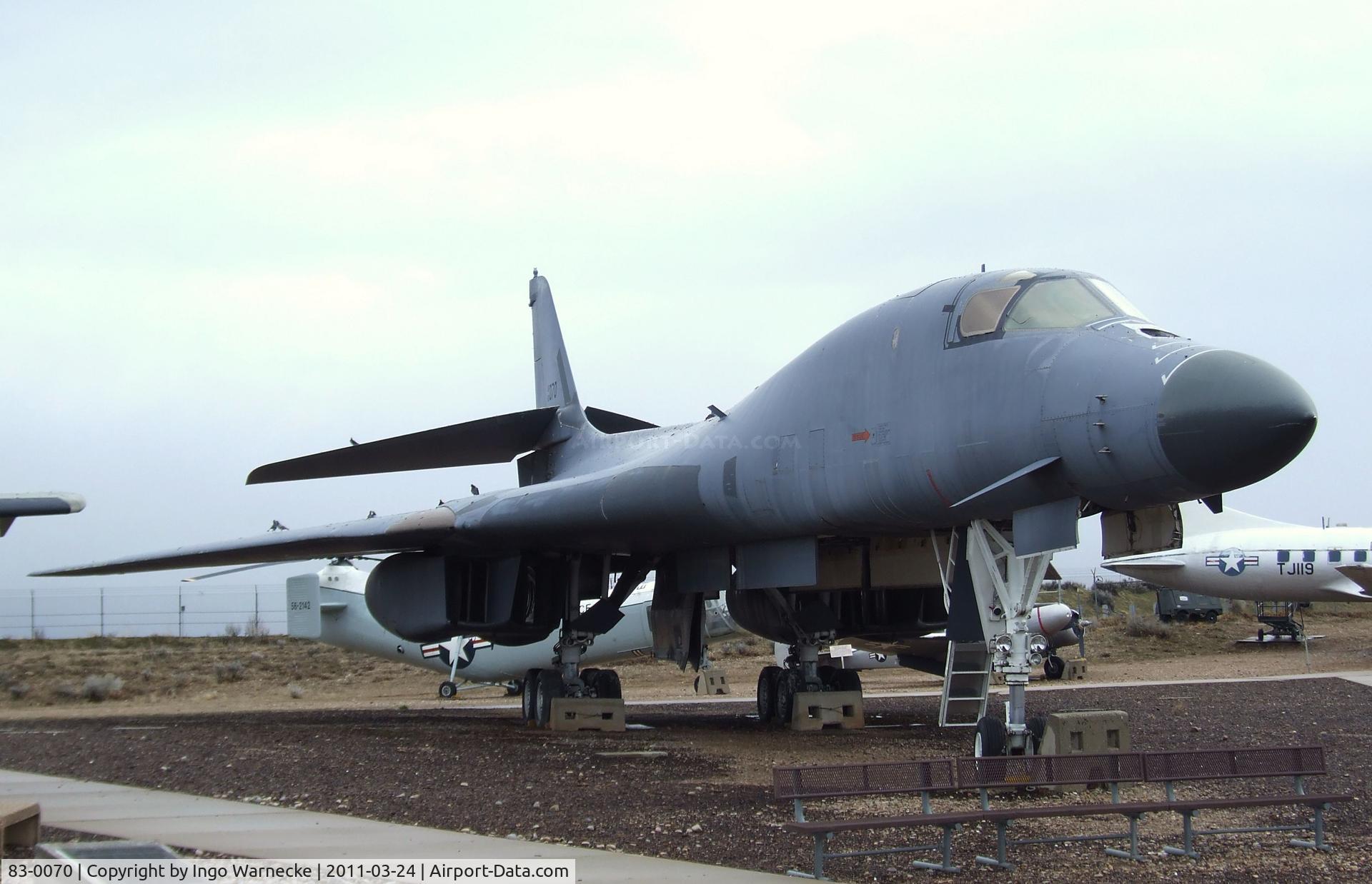 83-0070, 1983 Rockwell B-1B Lancer C/N 7, Rockwell B-1B Lancer at the Hill Aerospace Museum, Roy UT