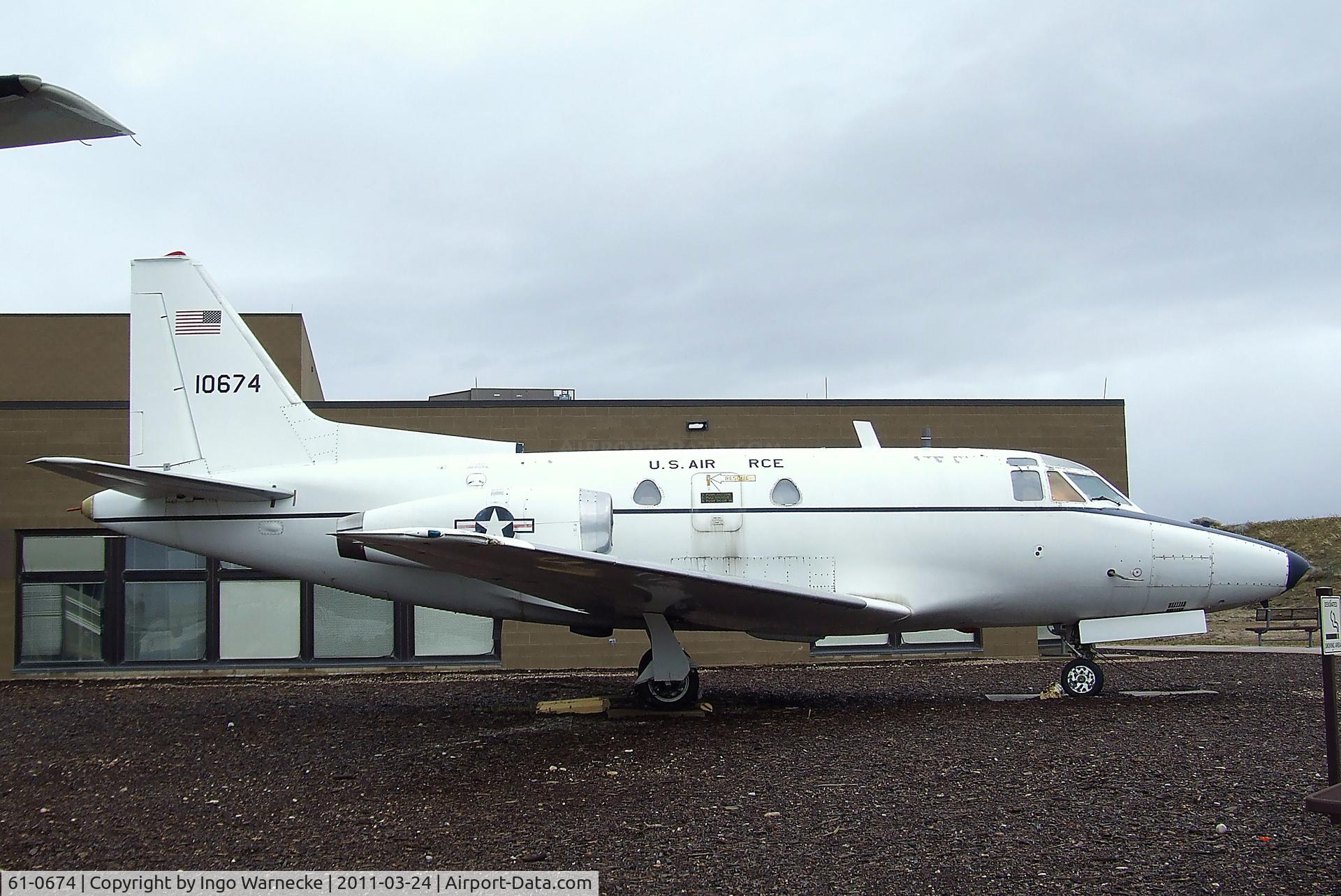 61-0674, 1961 North American CT-39A Sabreliner C/N 265-77, North American CT-39A Sabreliner at the Hill Aerospace Museum, Roy UT