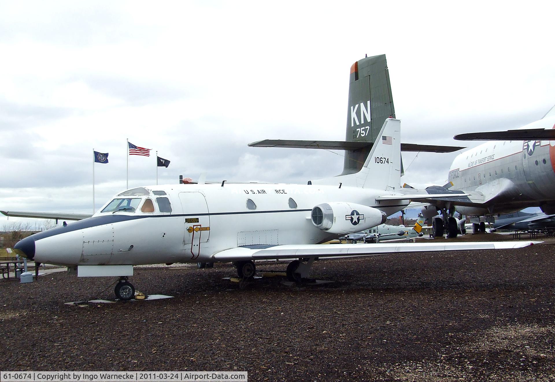 61-0674, 1961 North American CT-39A Sabreliner C/N 265-77, North American CT-39A Sabreliner at the Hill Aerospace Museum, Roy UT