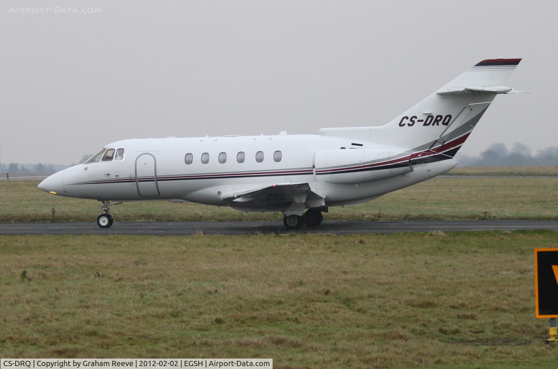 CS-DRQ, 2006 Raytheon Hawker 800XP C/N 258783, About to depart.