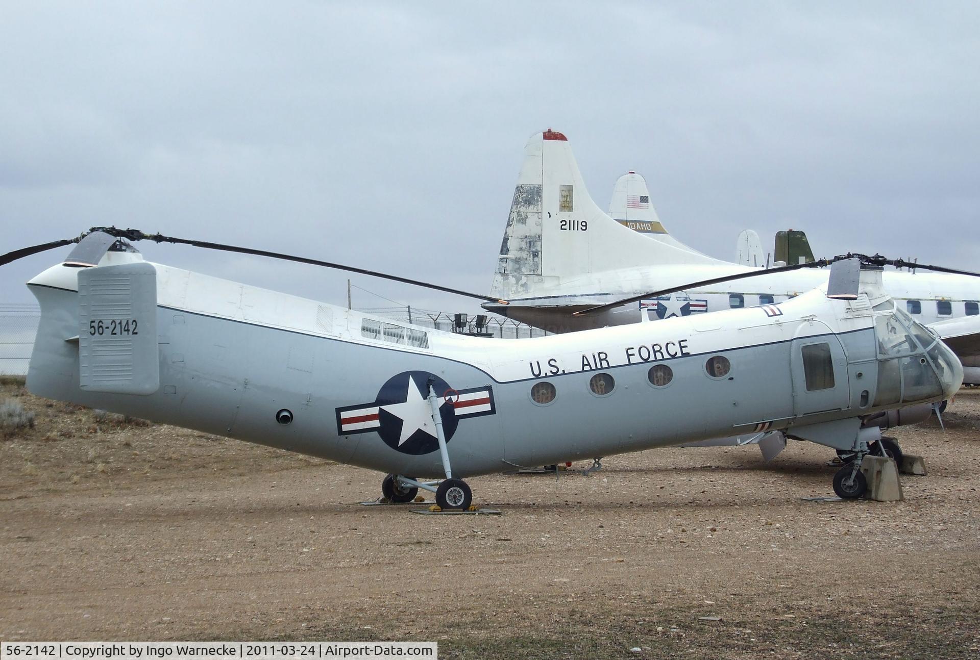 56-2142, 1956 Piasecki H-21C Shawnee C/N C.304, Piasecki H-21C Shawnee at the Hill Aerospace Museum, Roy UT