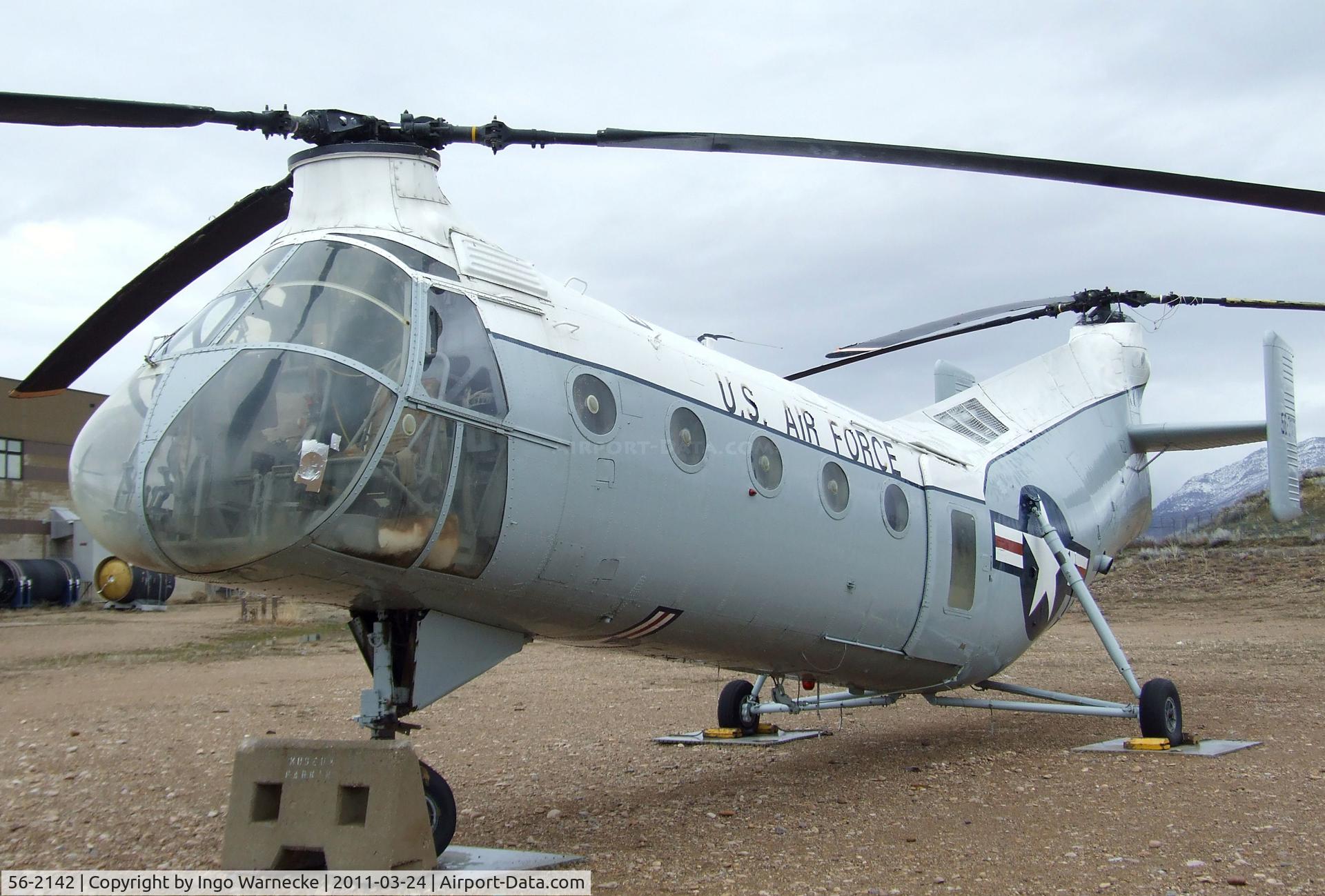 56-2142, 1956 Piasecki H-21C Shawnee C/N C.304, Piasecki H-21C Shawnee at the Hill Aerospace Museum, Roy UT