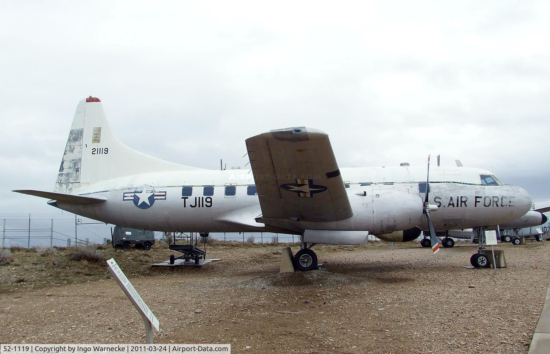 52-1119, 1952 Convair T-29C C/N 358, Convair T-29C Flying Classroom at the Hill Aerospace Museum, Roy UT