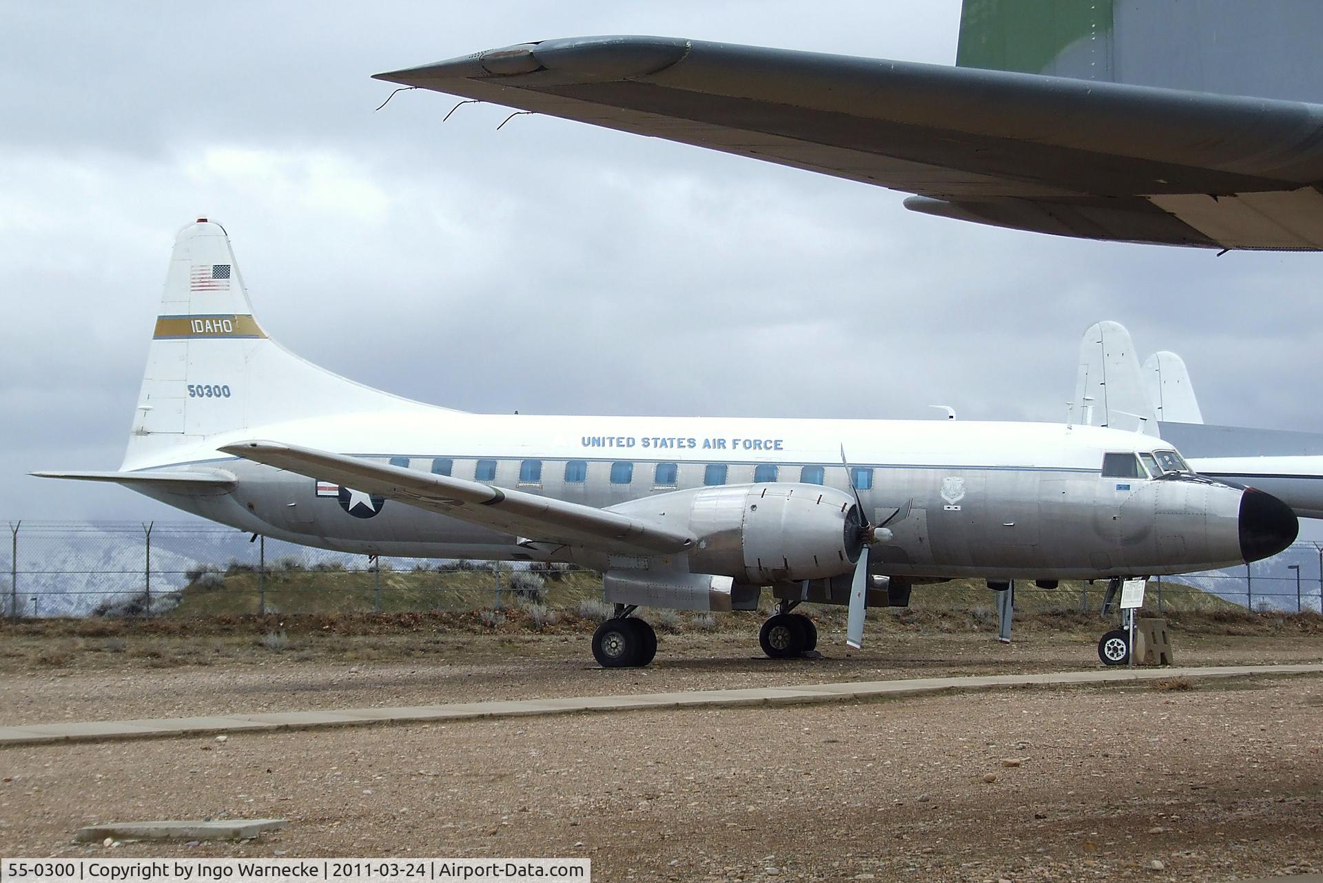 55-0300, 1955 Convair C-131D Samaritan C/N 233, Convair C-131D Samaritan at the Hill Aerospace Museum, Roy UT