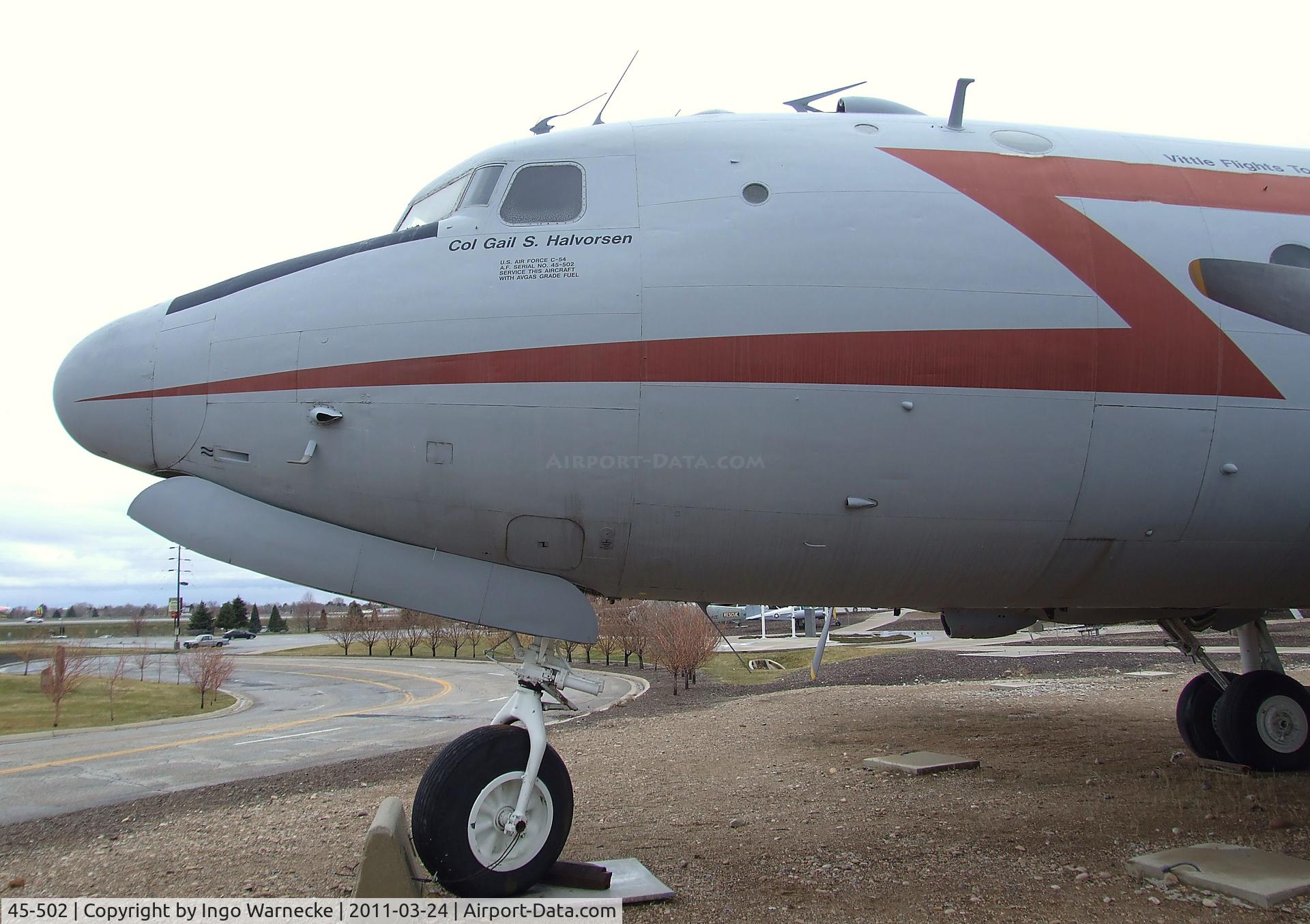 45-502, Douglas DC-4 Skymaster (C-54G) C/N 45-502, Douglas C-54G-1-DO Skymaster at the Hill Aerospace Museum, Roy UT