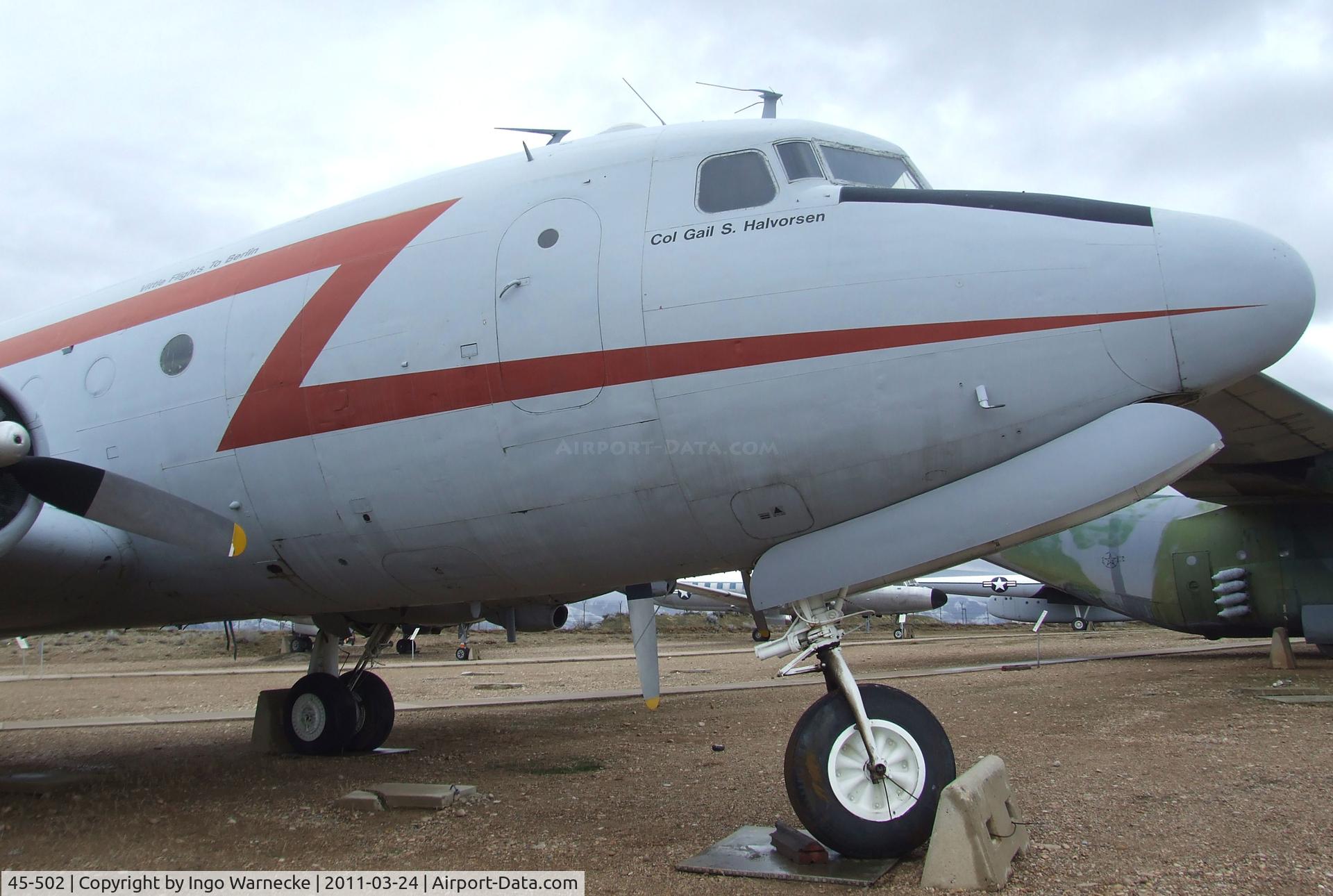 45-502, Douglas DC-4 Skymaster (C-54G) C/N 45-502, Douglas C-54G-1-DO Skymaster at the Hill Aerospace Museum, Roy UT