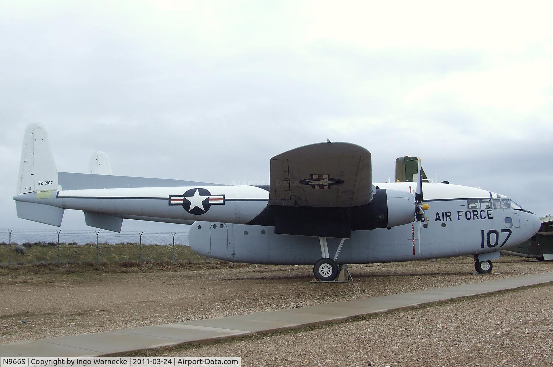 N966S, 1953 Fairchild C-119G Flying Boxcar C/N 10738, Fairchild C-119G Flying Boxcar at the Hill Aerospace Museum, Roy UT