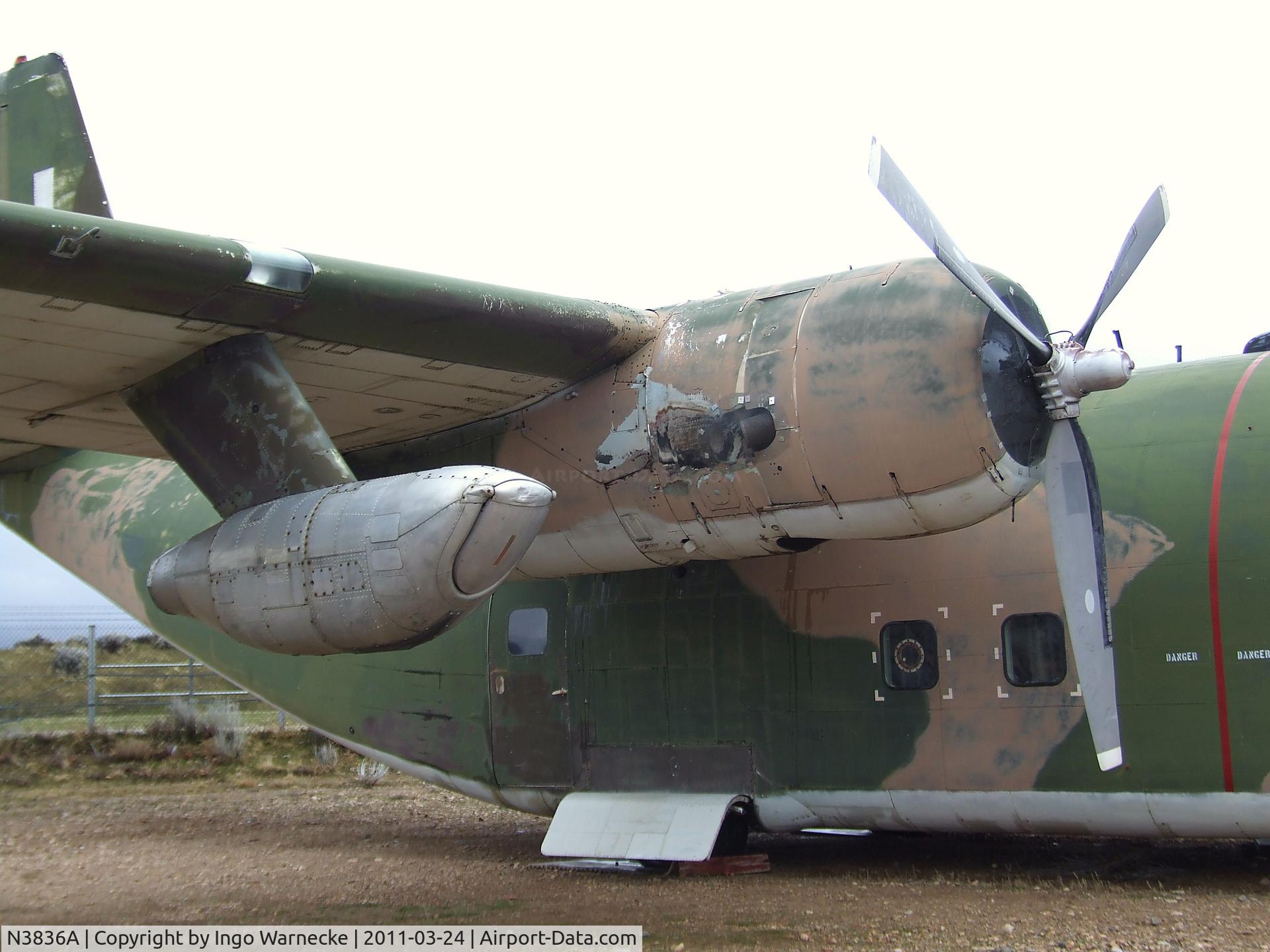 N3836A, 1955 Fairchild C-123K Provider C/N 20059, Fairchild C-123K Provider at the Hill Aerospace Museum, Roy UT
