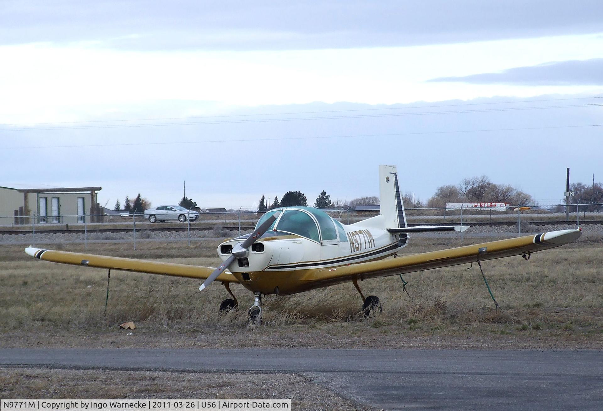 N9771M, 1970 Mooney M10 Cadet C/N 700042, Mooney M.10 Cadet at Rigby-Jefferson County airport, Rigby ID