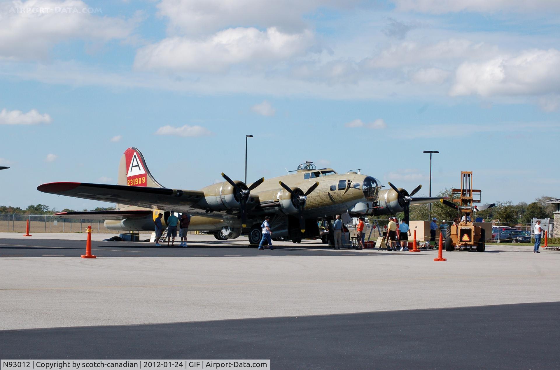 N93012, 1944 Boeing B-17G-30-BO Flying Fortress C/N 32264, 1944 Boeing B-17G N93012 at Gilbert Airport, Winter Haven, FL 