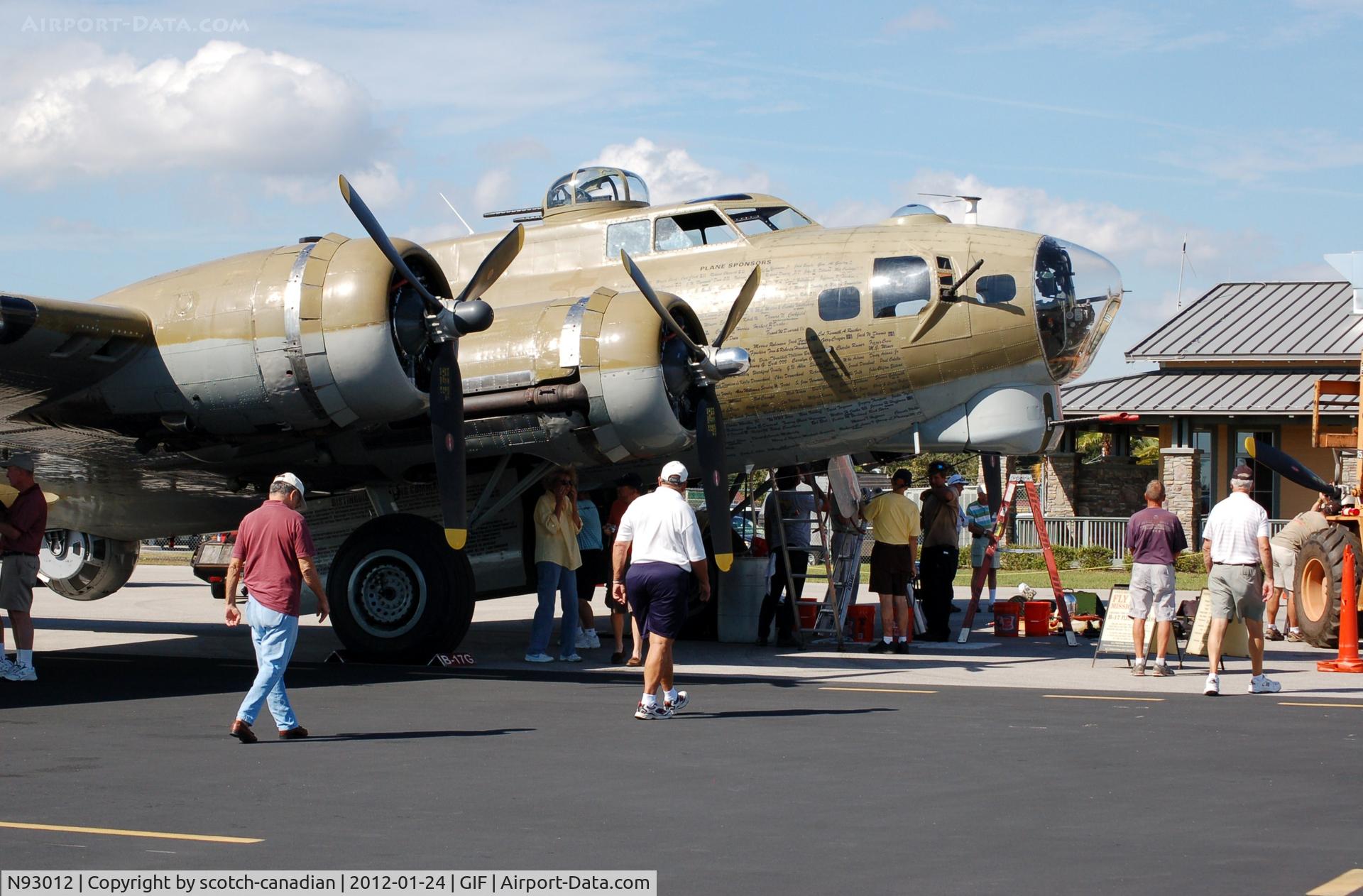 N93012, 1944 Boeing B-17G-30-BO Flying Fortress C/N 32264, 1944 Boeing B-17G N93012 at Gilbert Airport, Winter Haven, FL