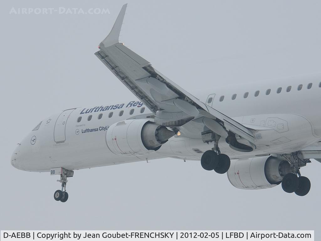 D-AEBB, 2009 Embraer 195LR (ERJ-190-200LR) C/N 19000316, DLH67X déroutement météo