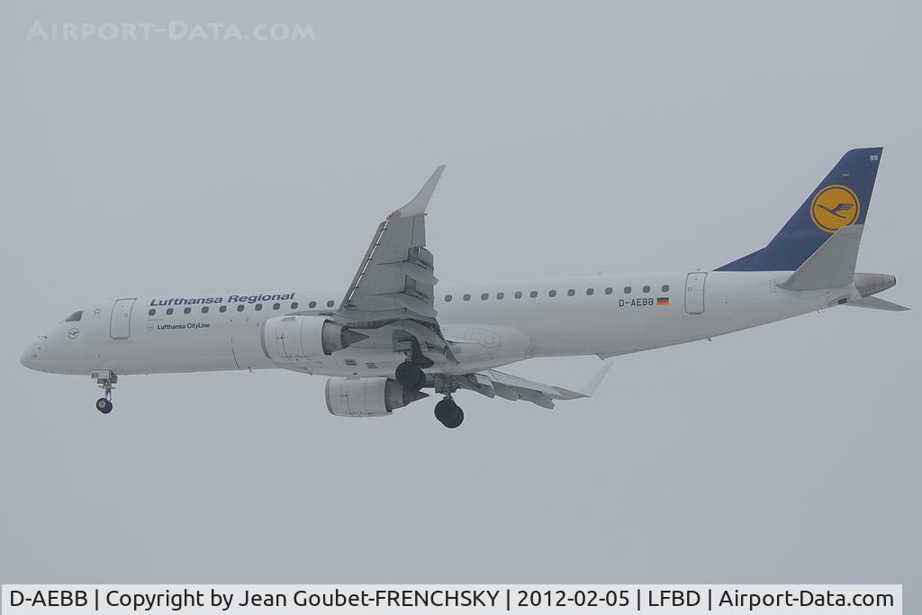 D-AEBB, 2009 Embraer 195LR (ERJ-190-200LR) C/N 19000316, DLH67X déroutement météo