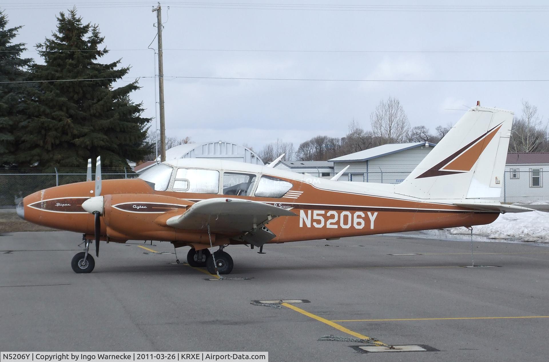 N5206Y, 1962 Piper PA-23-250 C/N 27-2254, Piper PA-23-250 Aztec at Rexburg-Madison County airport, Rexburg ID