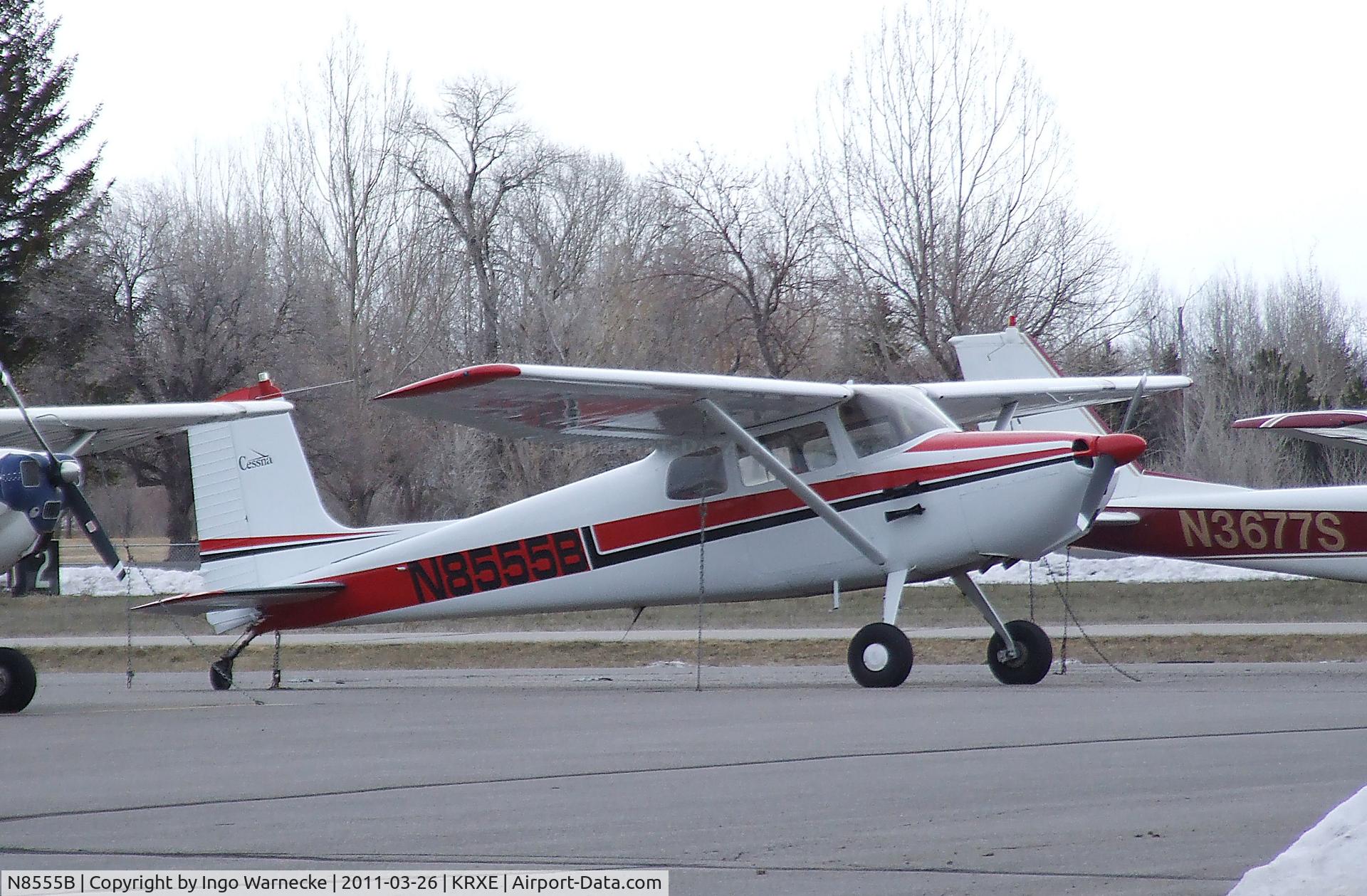 N8555B, 1957 Cessna 172 C/N 36255, Cessna 172 (taildragger) at Rexburg-Madison County airport, Rexburg ID
