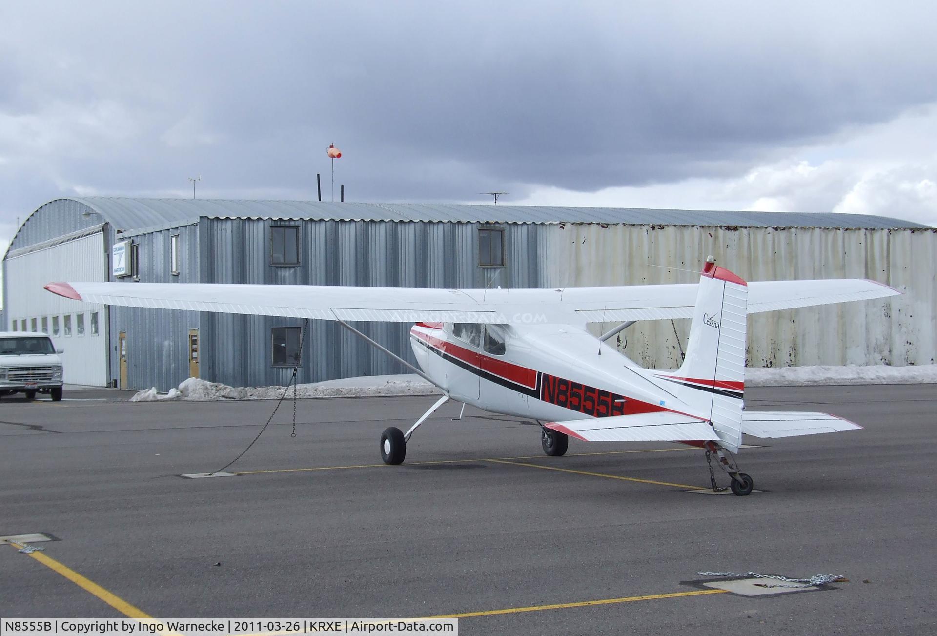 N8555B, 1957 Cessna 172 C/N 36255, Cessna 172 (taildragger) at Rexburg-Madison County airport, Rexburg ID