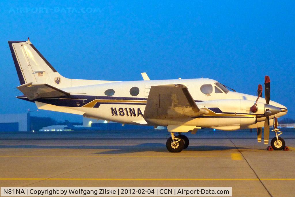 N81NA, 1981 Beech C90 King Air C/N LJ-993, visitor