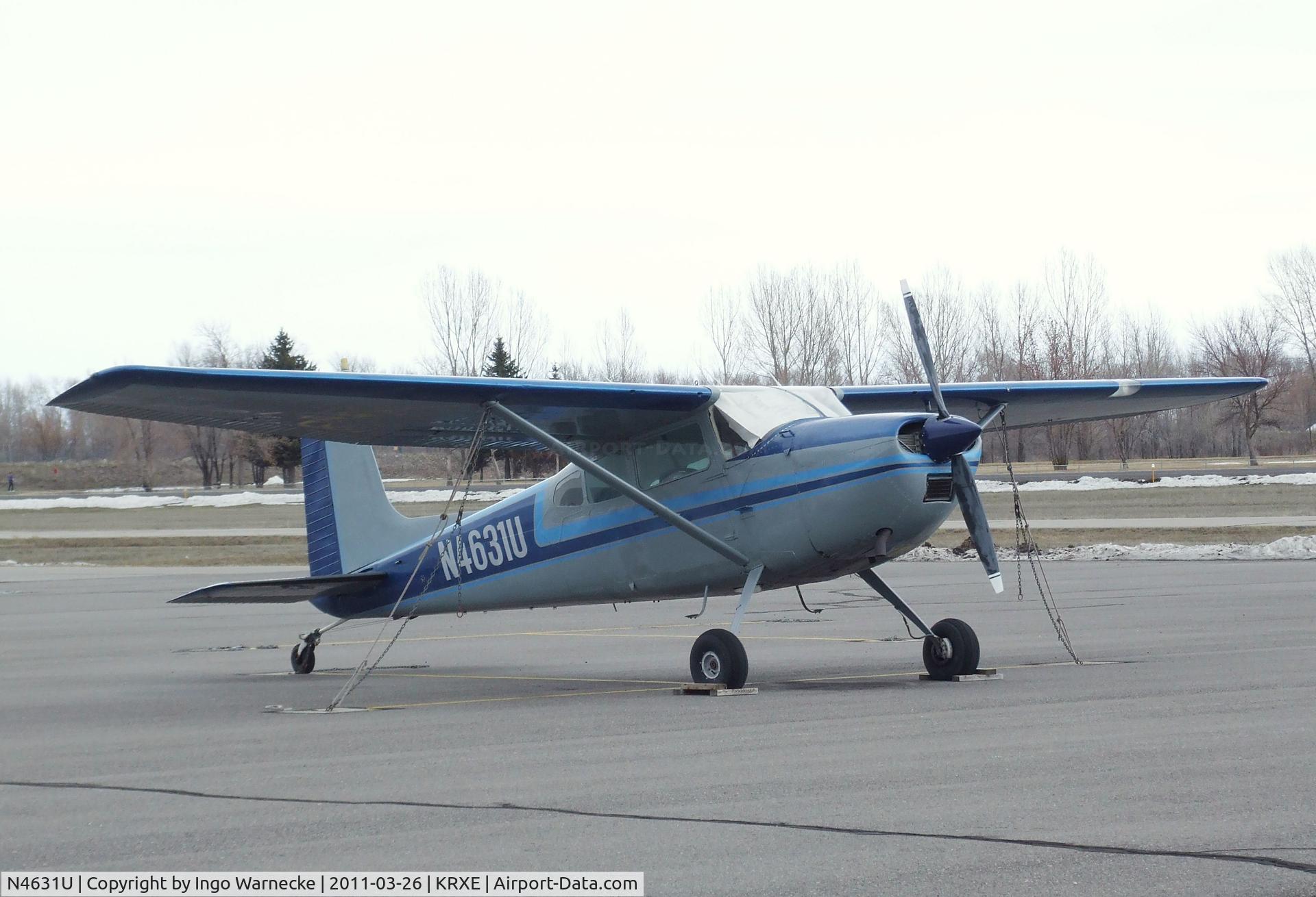N4631U, 1963 Cessna 180G C/N 18051331, Cessna 180G Skywagon at Rexburg-Madison County airport, Rexburg ID