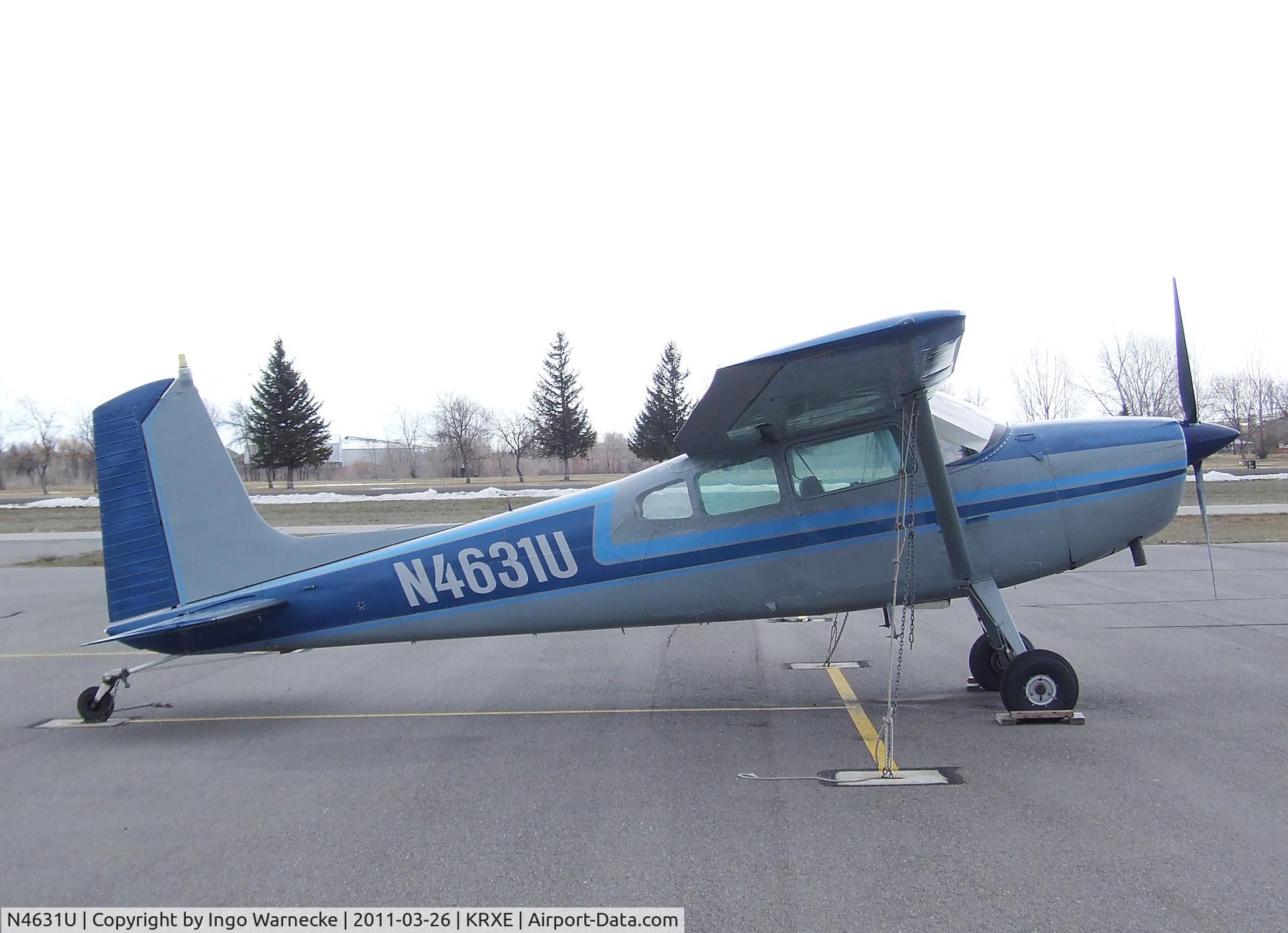 N4631U, 1963 Cessna 180G C/N 18051331, Cessna 180G Skywagon at Rexburg-Madison County airport, Rexburg ID
