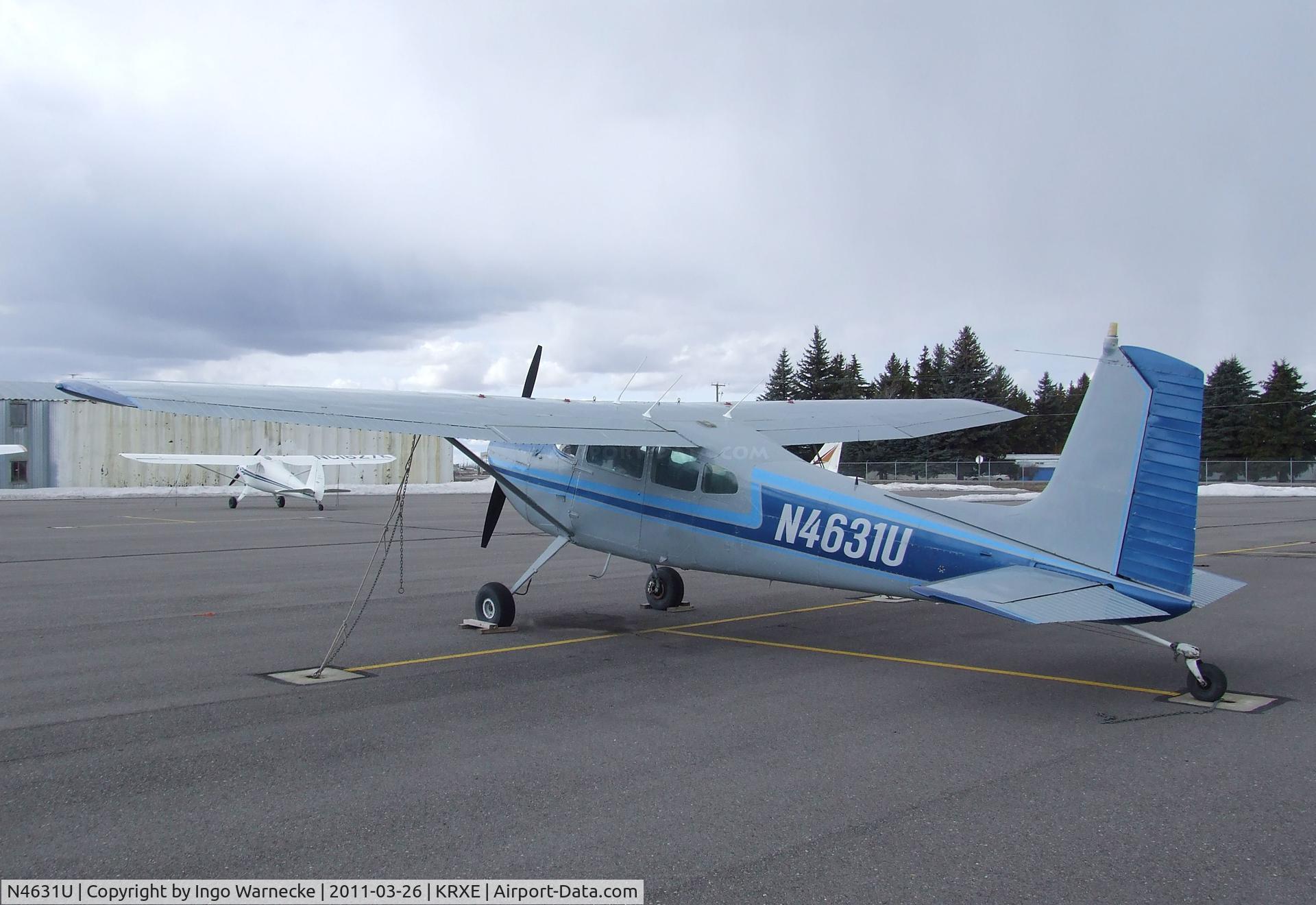 N4631U, 1963 Cessna 180G C/N 18051331, Cessna 180G Skywagon at Rexburg-Madison County airport, Rexburg ID