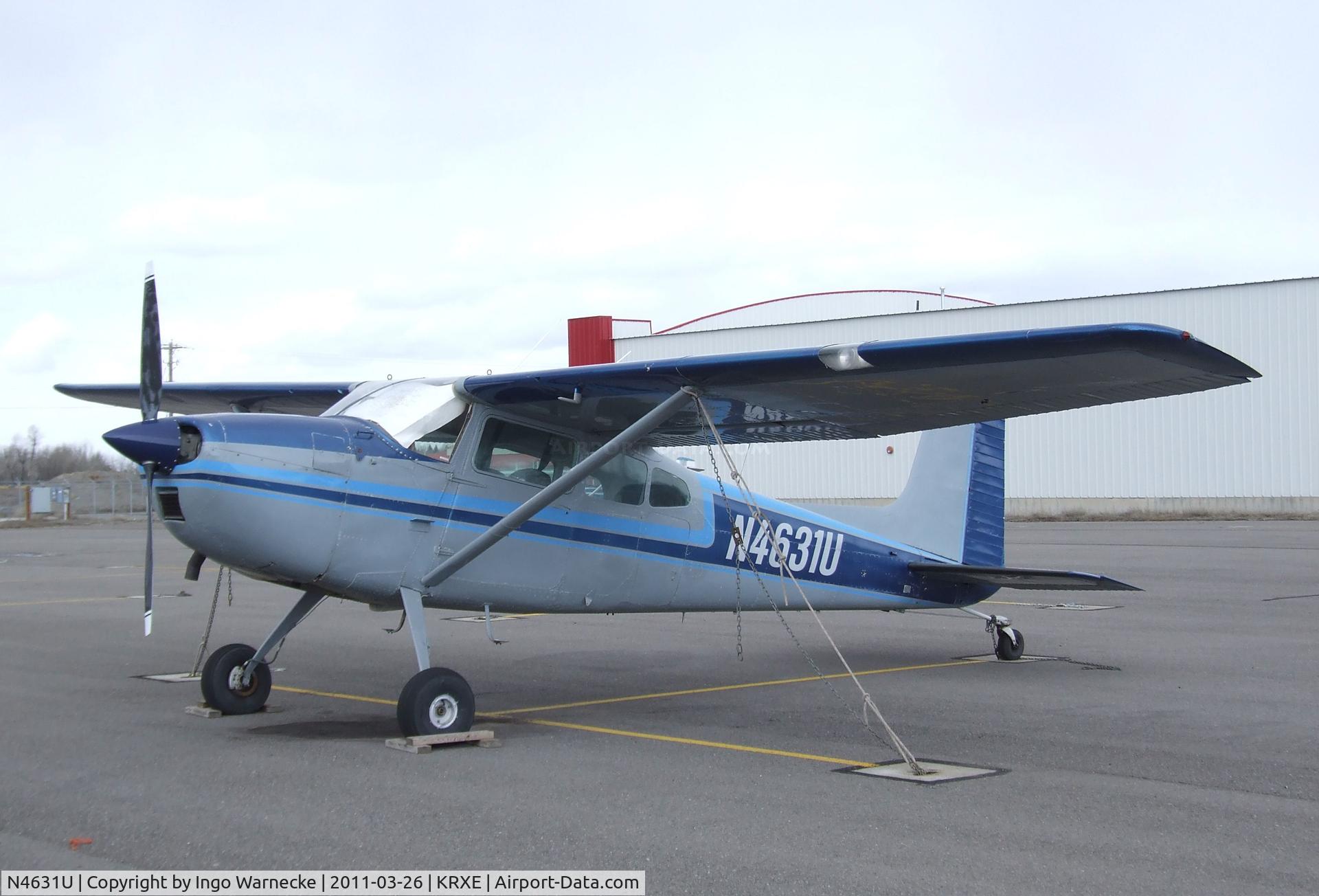 N4631U, 1963 Cessna 180G C/N 18051331, Cessna 180G Skywagon at Rexburg-Madison County airport, Rexburg ID
