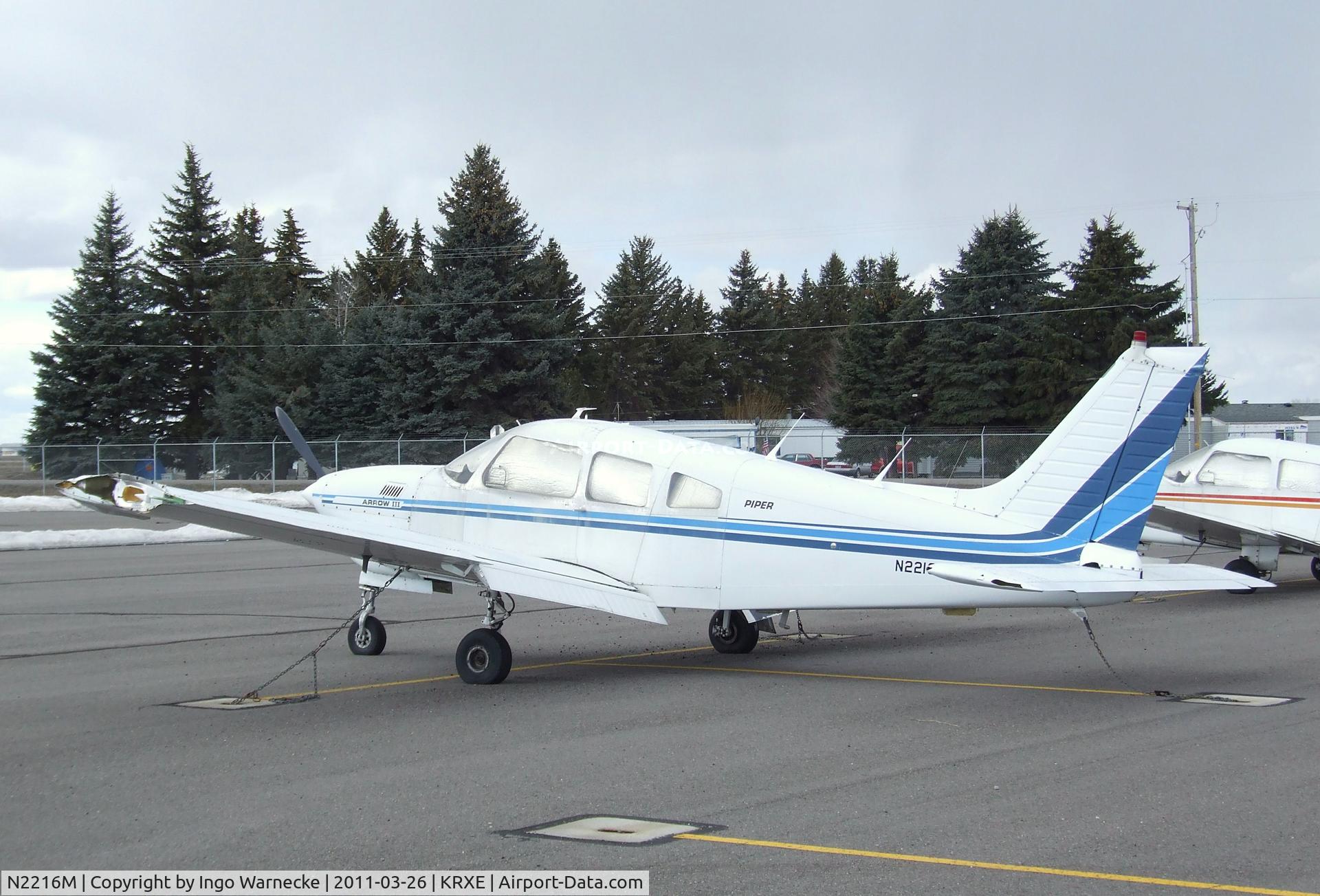 N2216M, 1977 Piper PA-28R-201T Cherokee Arrow III C/N 28R-7803112, Piper PA-28R-201T Turbo Arrow III at Rexburg-Madison County airport, Rexburg ID