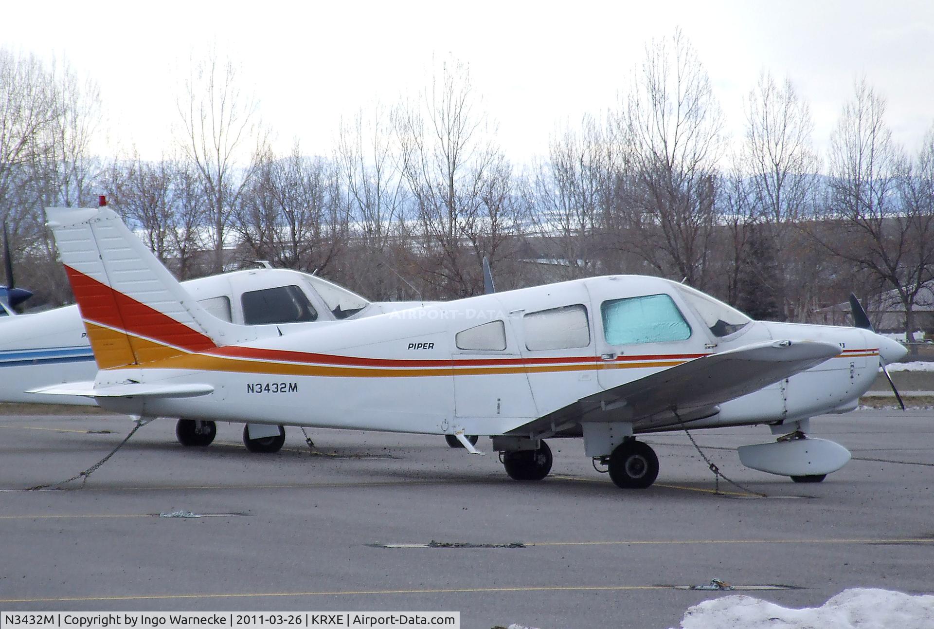 N3432M, 1977 Piper PA-28-161 C/N 28-7816343, Piper PA-28-161 Warrior II at Rexburg-Madison County airport, Rexburg ID
