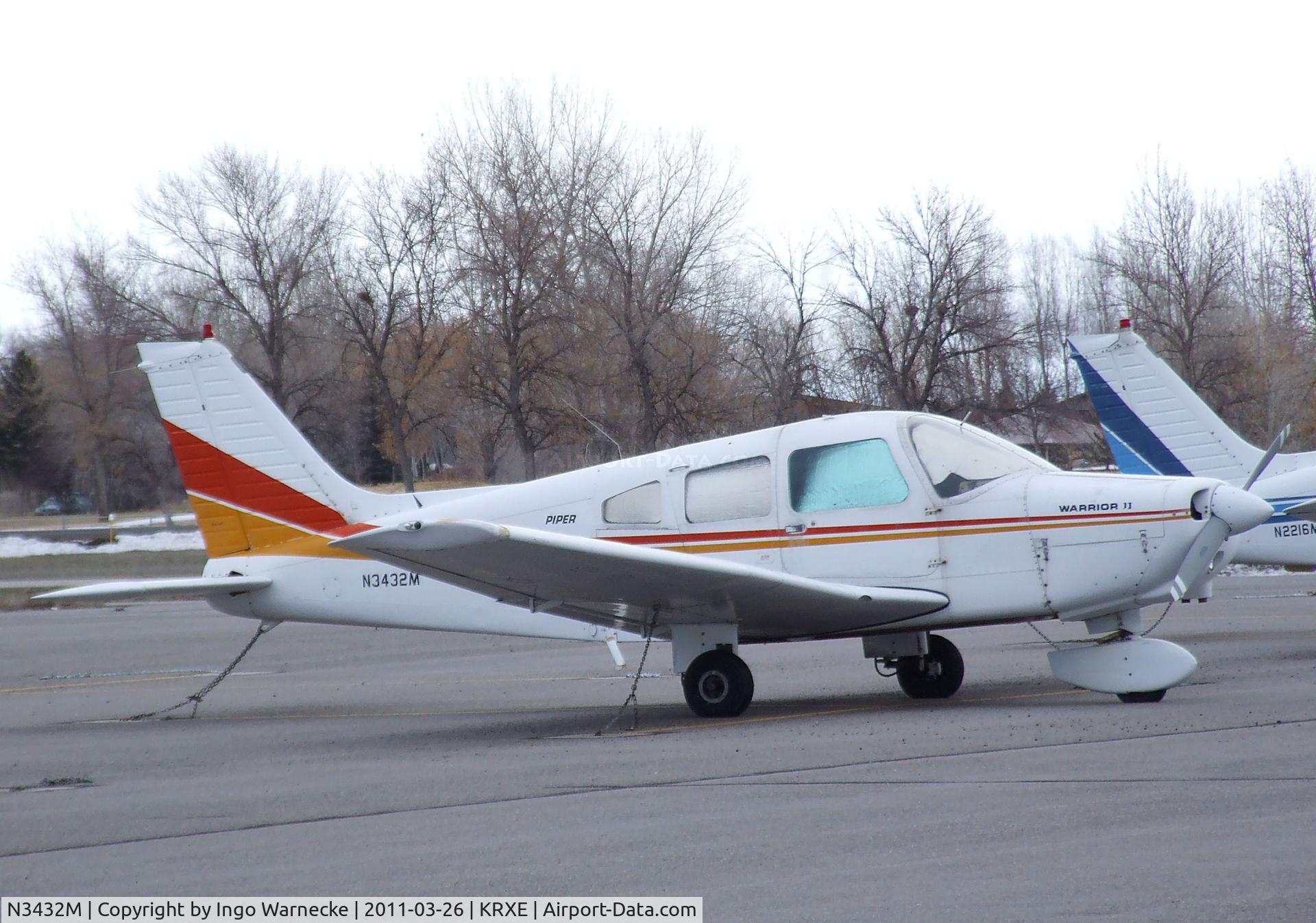 N3432M, 1977 Piper PA-28-161 C/N 28-7816343, Piper PA-28-161 Warrior II at Rexburg-Madison County airport, Rexburg ID