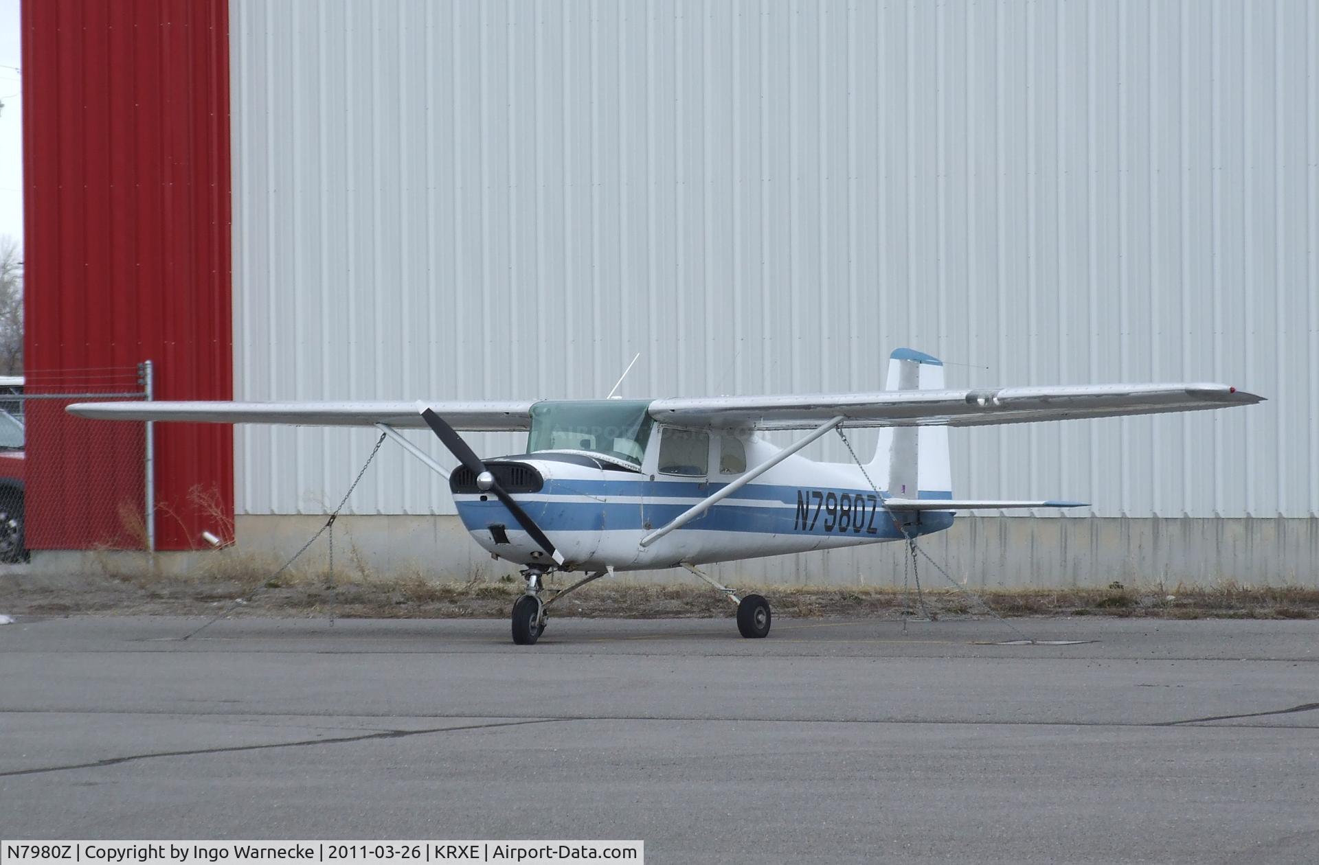 N7980Z, 1963 Cessna 150C C/N 15060080, Cessna 150C at Rexburg-Madison County airport, Rexburg ID