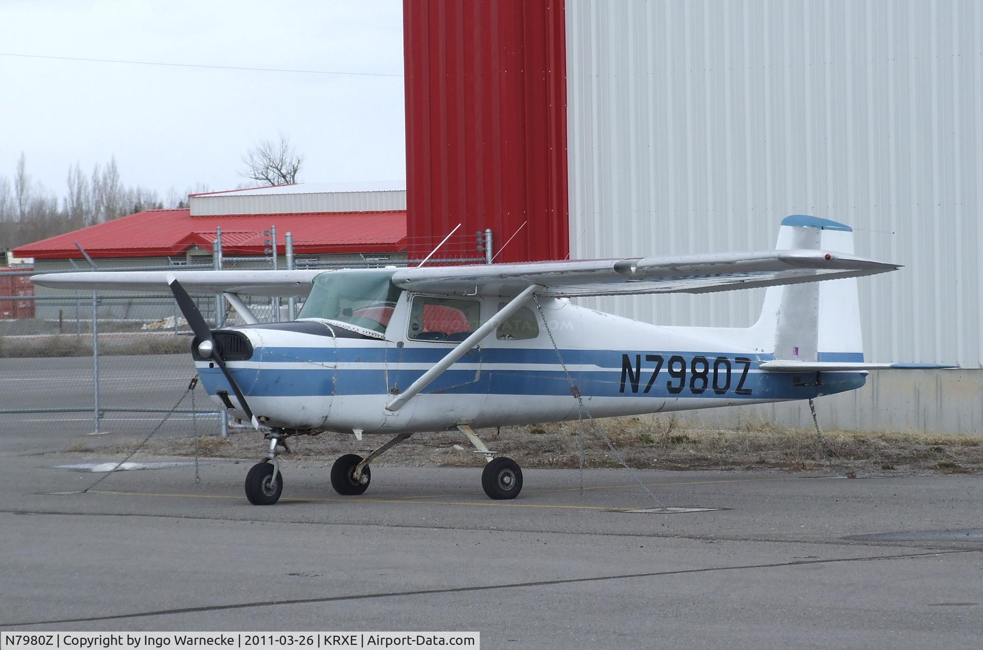 N7980Z, 1963 Cessna 150C C/N 15060080, Cessna 150C at Rexburg-Madison County airport, Rexburg ID