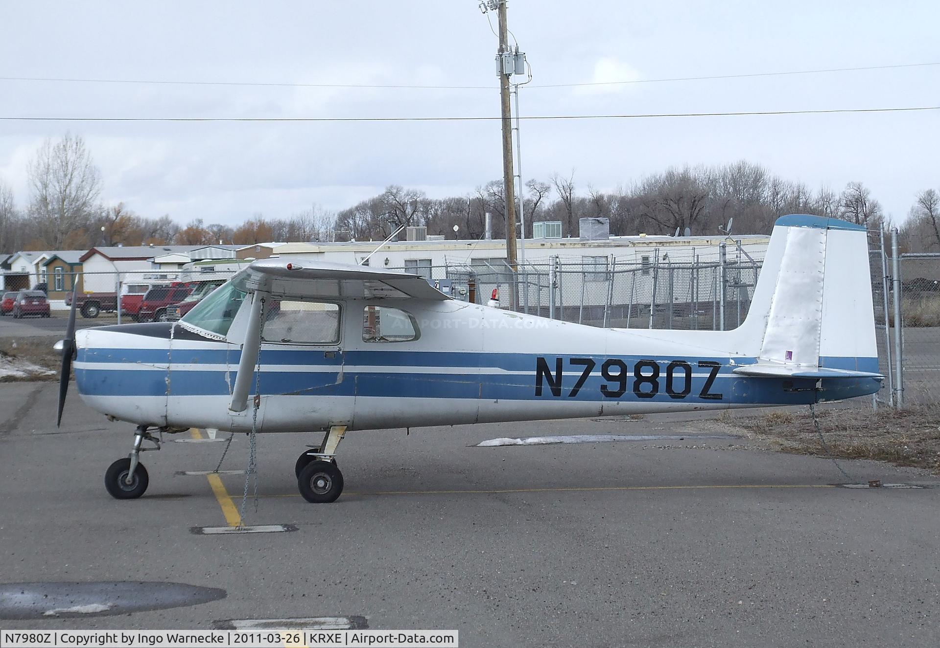 N7980Z, 1963 Cessna 150C C/N 15060080, Cessna 150C at Rexburg-Madison County airport, Rexburg ID