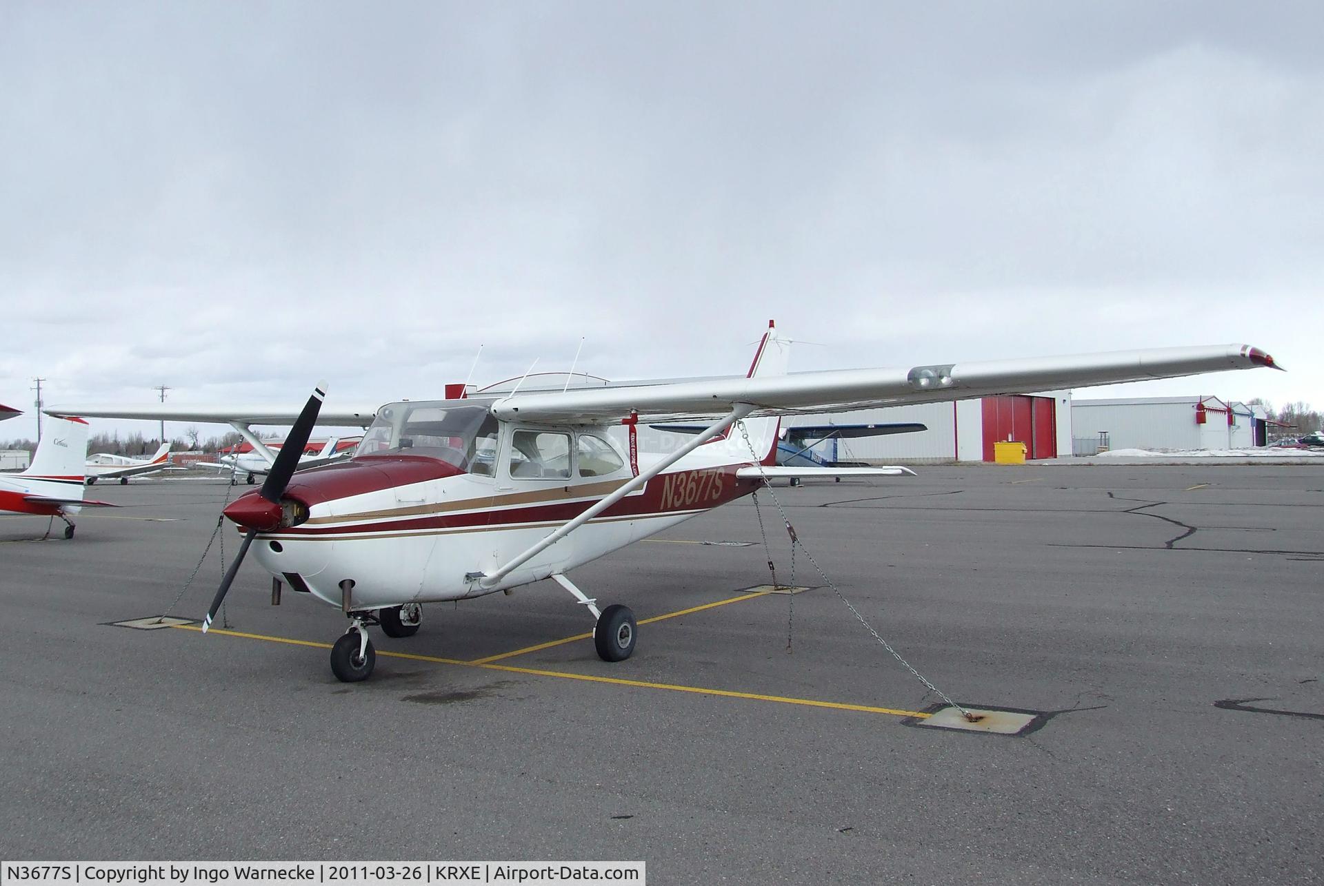 N3677S, 1963 Cessna 172E C/N 17250877, Cessna 172E Skyhawk at Rexburg-Madison County airport, Rexburg ID