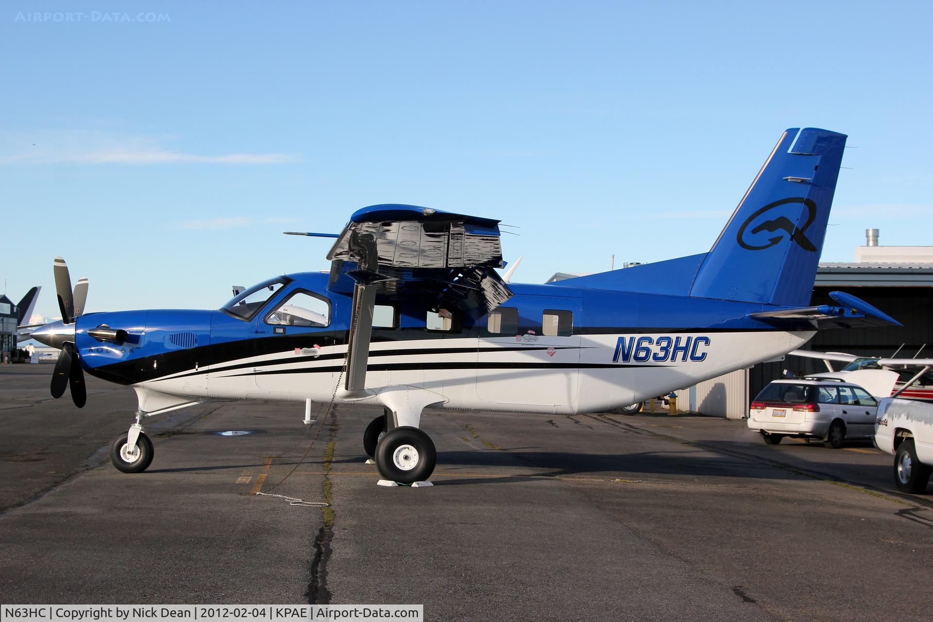 N63HC, 2011 Quest Kodiak 100 C/N 100-0063, KPAE/PAE