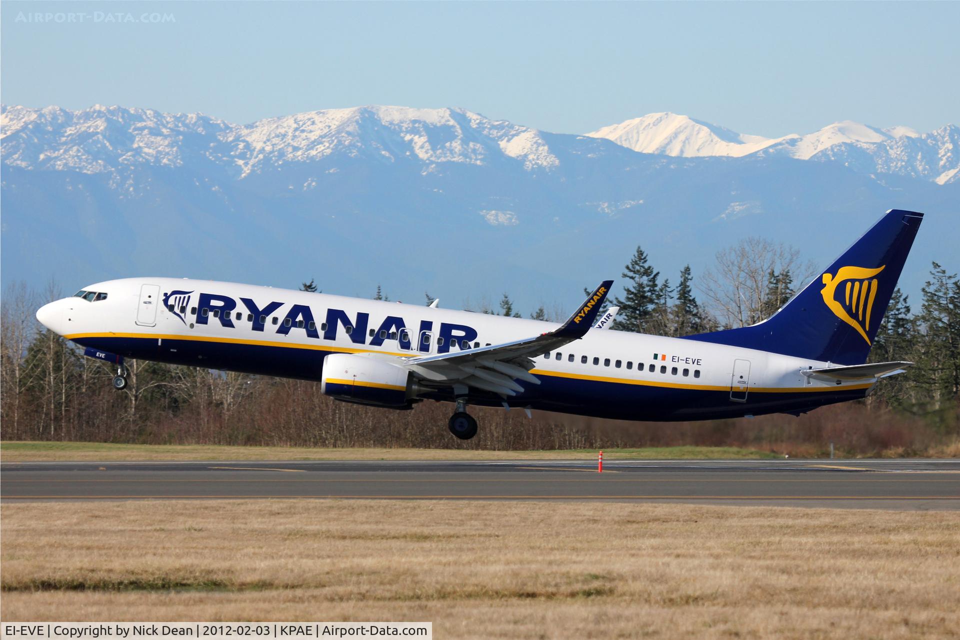 EI-EVE, 2012 Boeing 737-8AS C/N 35035, KPAE/PAE