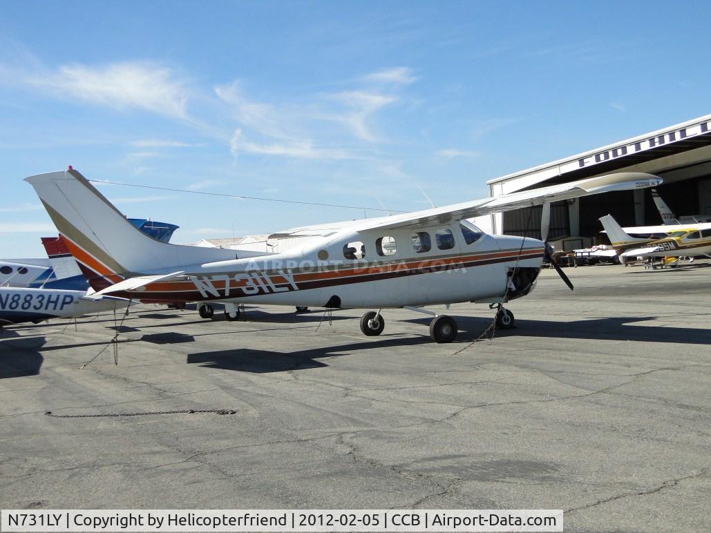 N731LY, 1980 Cessna P210N Pressurised Centurion C/N P21000491, Appears to be having some work done on her at Foothill Sales & Service