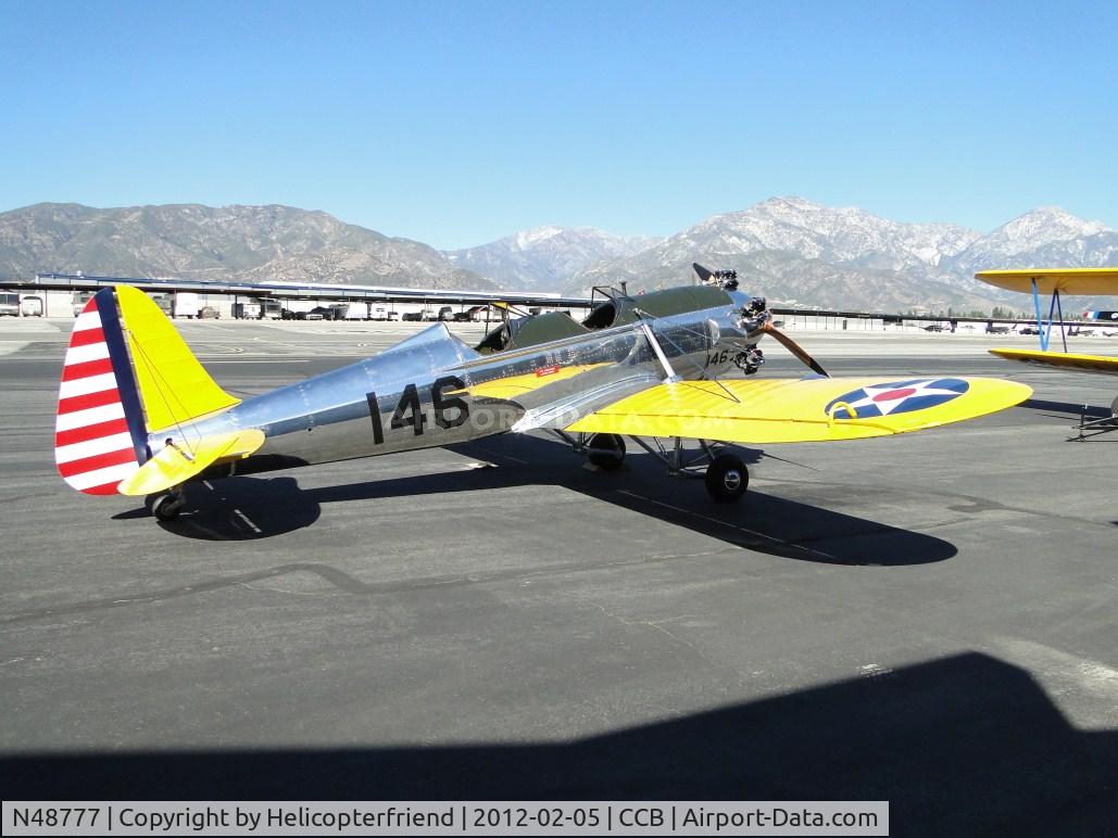 N48777, 1941 Ryan Aeronautical ST3KR C/N 1068, Parked, setting out in the windy sun