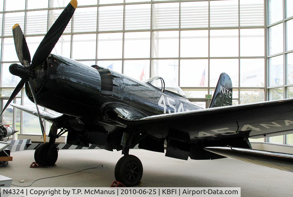 N4324, 1945 Goodyear F2G-1 Corsair C/N 6163, Restored and displayed at the Boeing Museum of Flight   (KBFI)