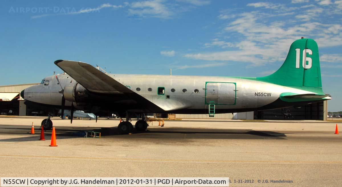 N55CW, 1945 Douglas C-54D-5-DC C/N 10673, at Charlotte County Airport Punta Gorda FL.