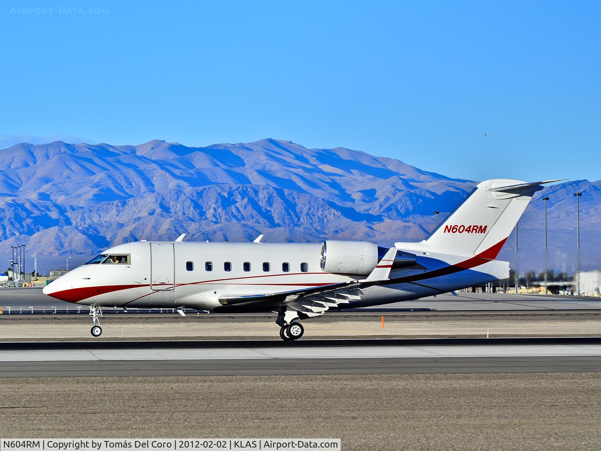 N604RM, 2000 Bombardier Challenger 604 (CL-600-2B16) C/N 5441, N604RM Maxwell Aviation 2000 Bombardier CL-600-2B16 C/N 5441

- Las Vegas - McCarran International (LAS / KLAS)
USA - Nevada, February 02, 2012
Photo: Tomás Del Coro
