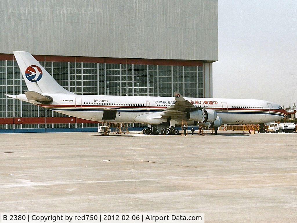 B-2380, 1996 Airbus A340-313 C/N 129, Photograph by Edwin van Opstal with permission. Scanned from a color print.