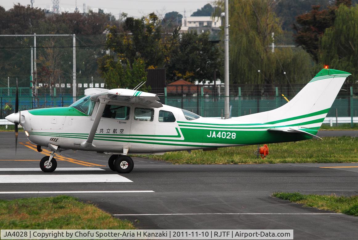 JA4028, 1988 Cessna TU206G 6 II Turbo Stationair C/N U20605416, NikonD200+TAMRON AF 200-500mm F/5-6.3 LD IF