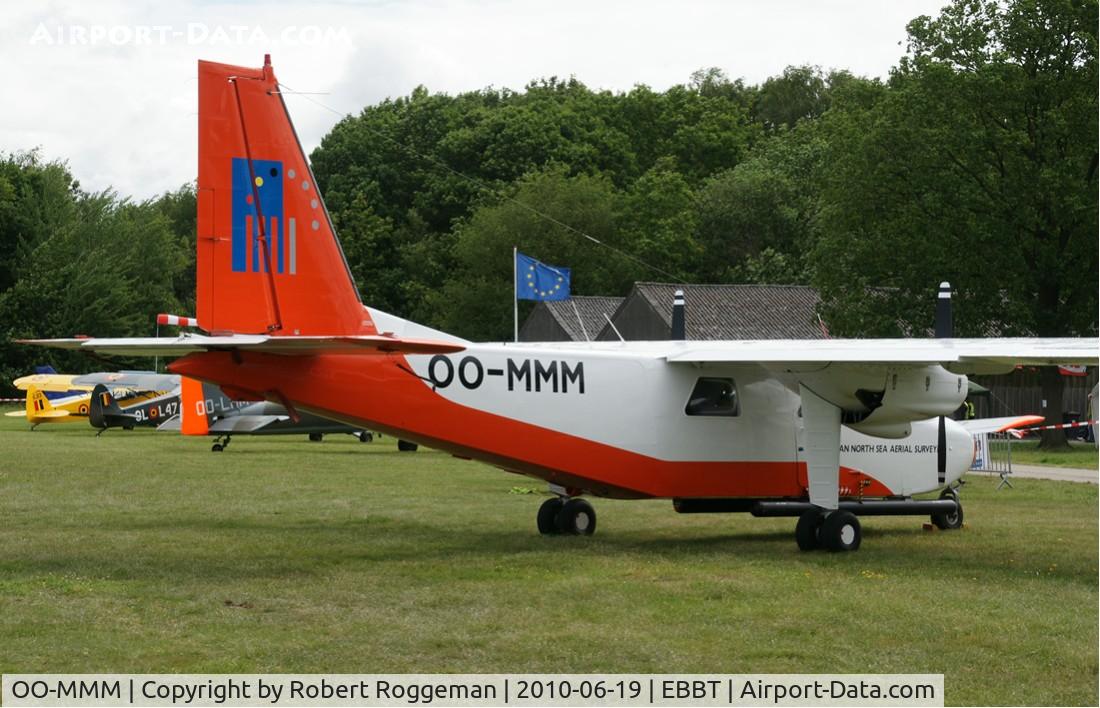 OO-MMM, 1975 Britten-Norman BN-2A-21 Islander C/N 468, 100 years EBBT.BELGIAN NORTH SEA AERIAL SURVEY.