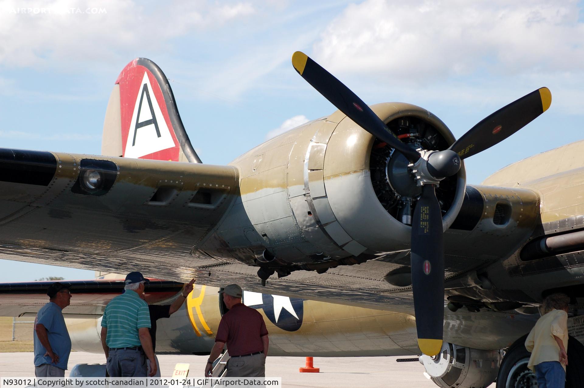N93012, 1944 Boeing B-17G-30-BO Flying Fortress C/N 32264, 1944 Boeing B-17G N93012 at Gilbert Airport, Winter Haven, FL