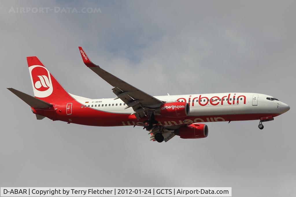 D-ABAR, 1998 Boeing 737-86J C/N 28072, Air Berlin's 1998 Boeing 737-86J, c/n: 28072 on approach to Tenerife South