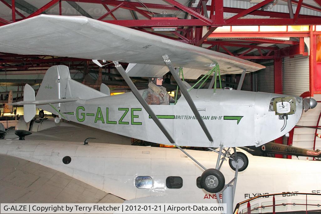 G-ALZE, 1951 Britten-Norman BN-1F Finibee C/N 1, The prototype Britten-Norman BN-1F, c/n: 1 at Solent Sky Museum , Southampton